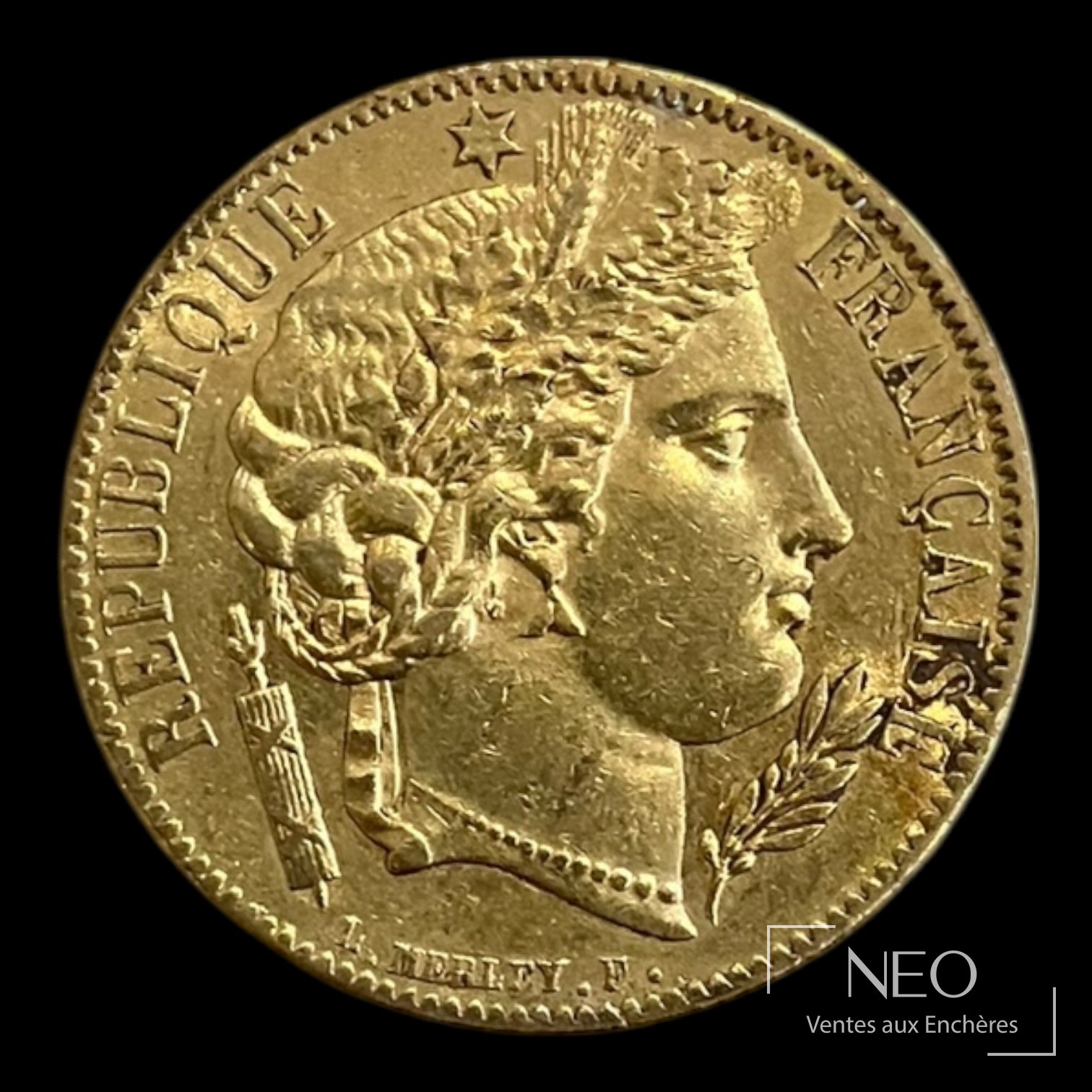 20 francs Cérès 1850 A Paris