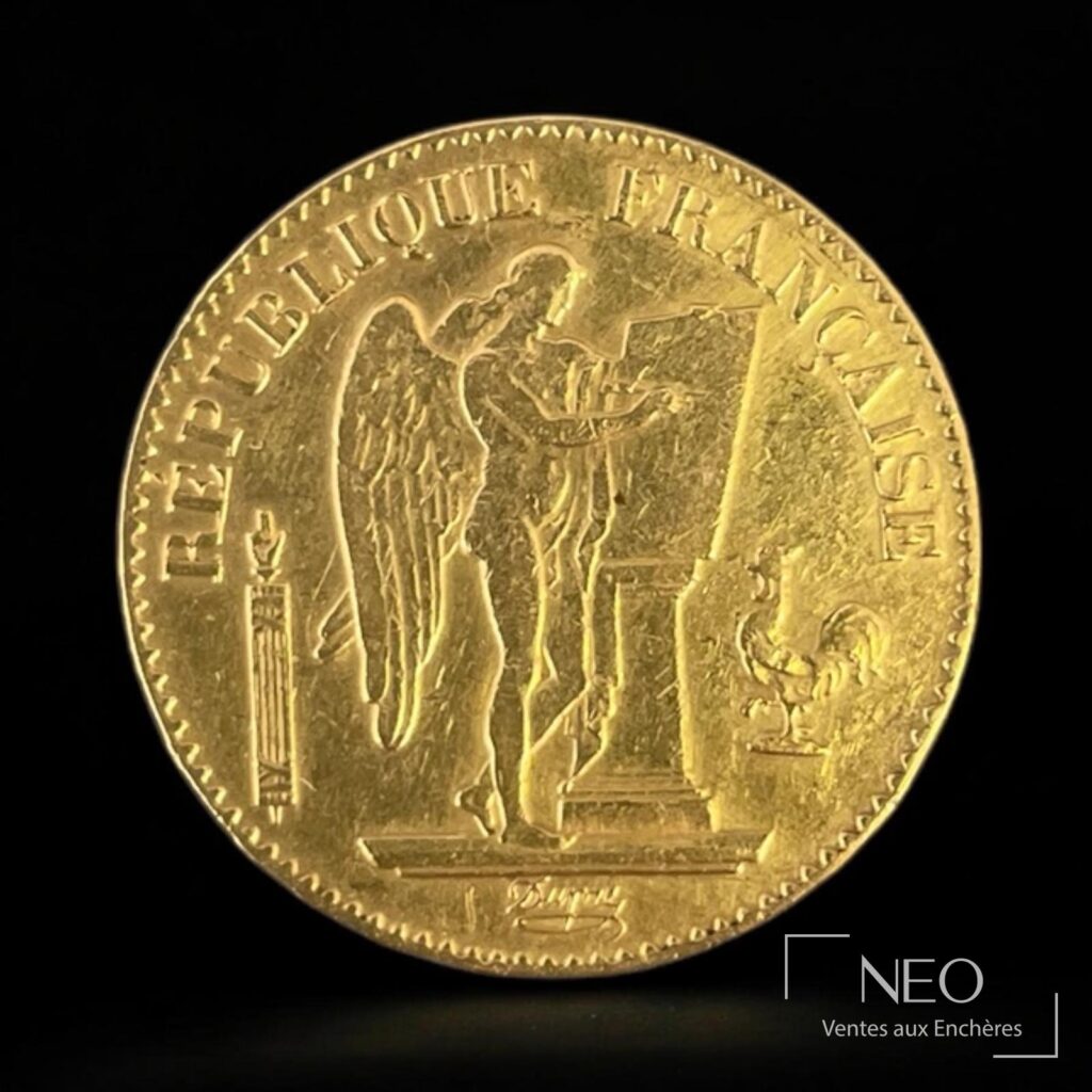 Pièce de 20 francs Génie ailé en or