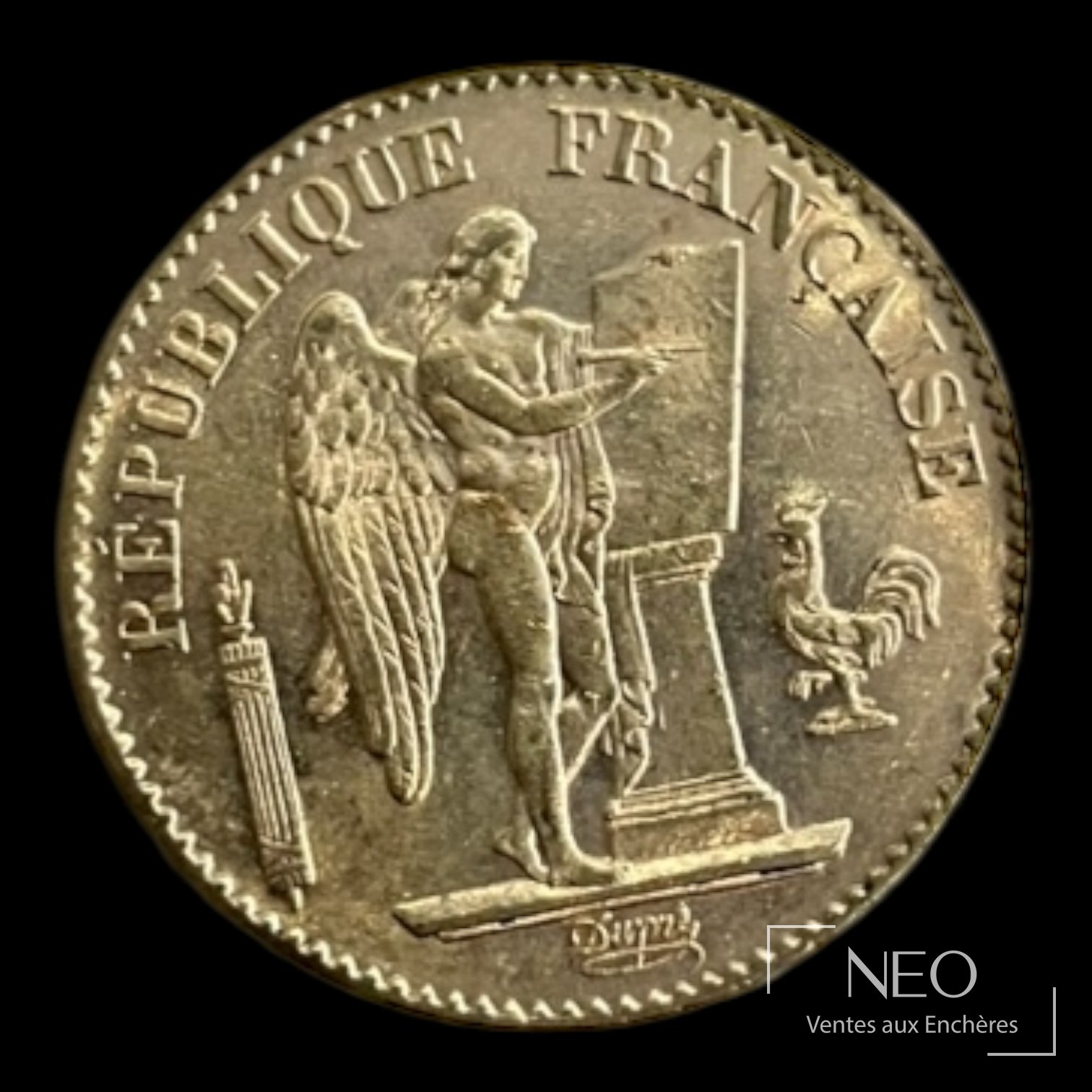 20 francs Génie ailé 1890 A Paris