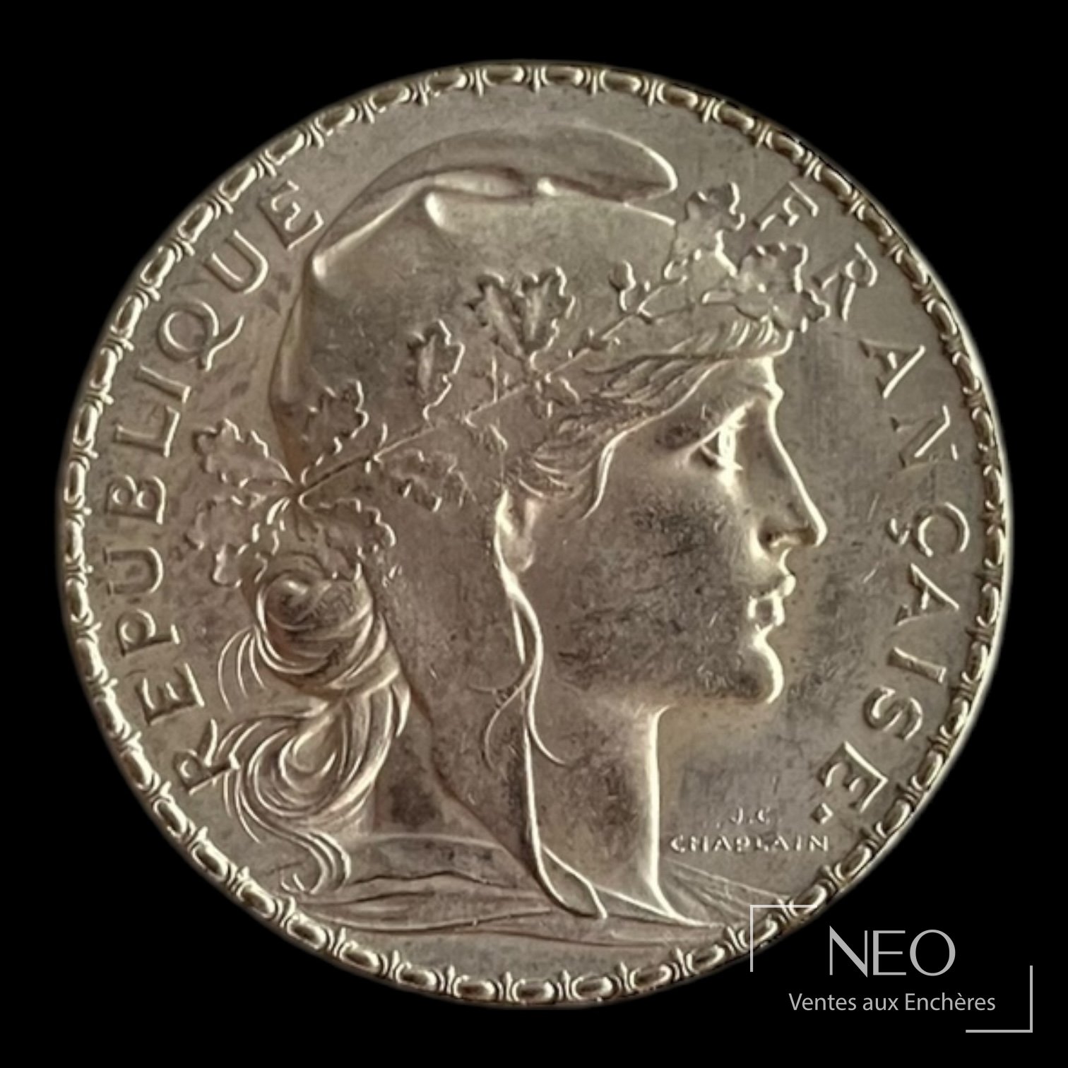 20 francs Marianne au coq 1904 pièce en or