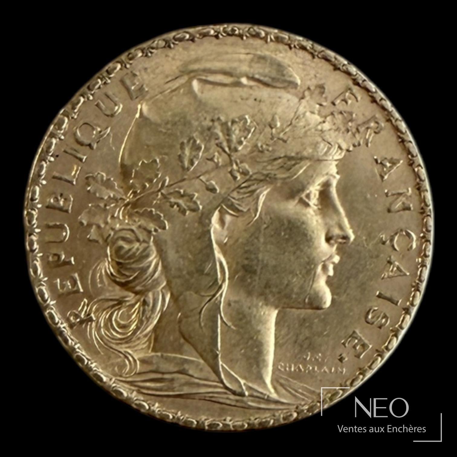 20 francs Marianne au coq 1907