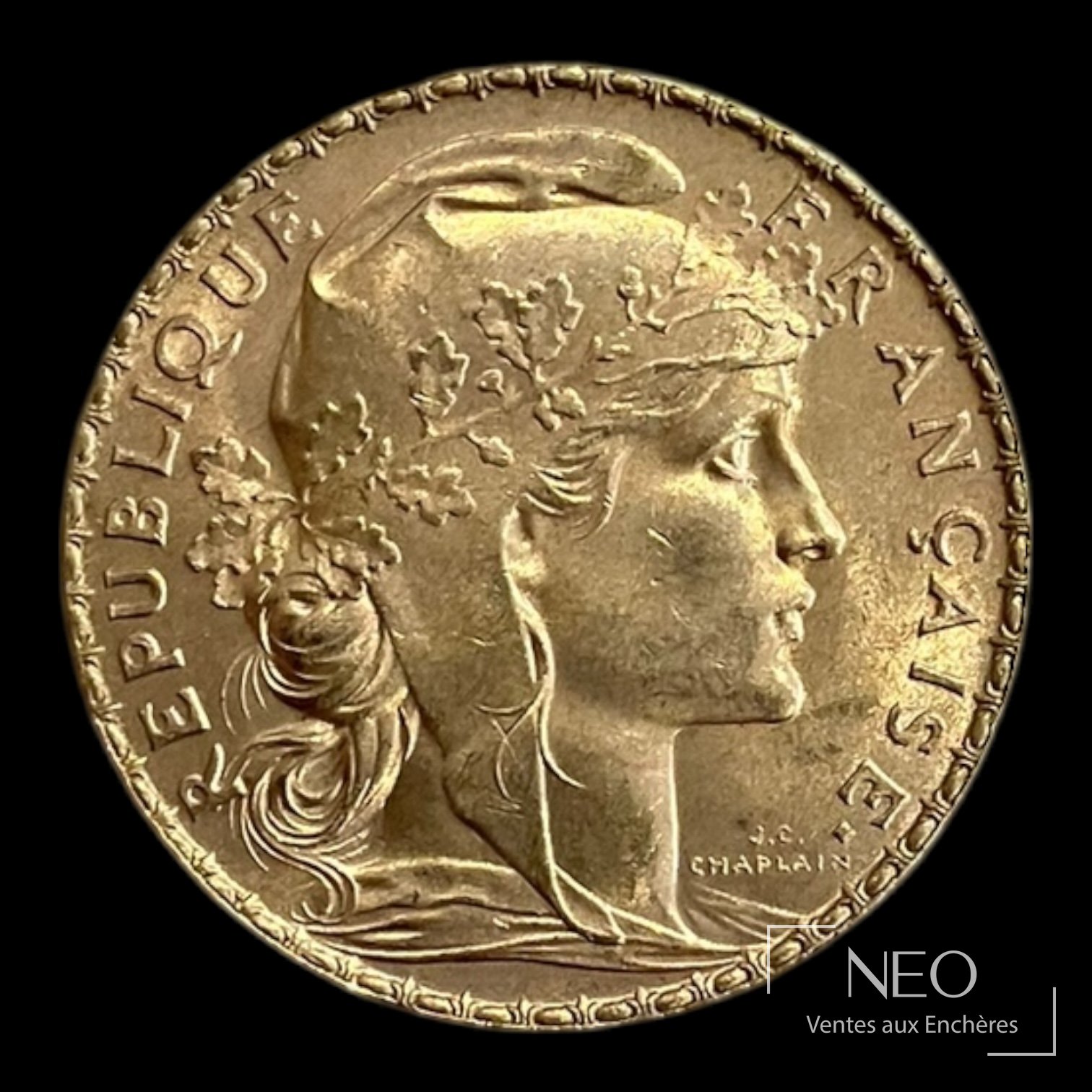 20 francs Marianne au coq 1908