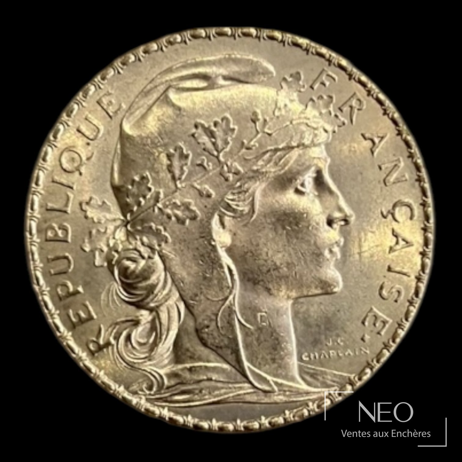 20 francs Marianne au coq 1909