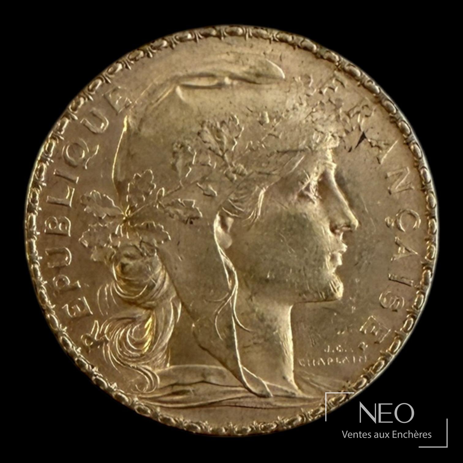 20 francs Marianne au coq 1899, pièce en or