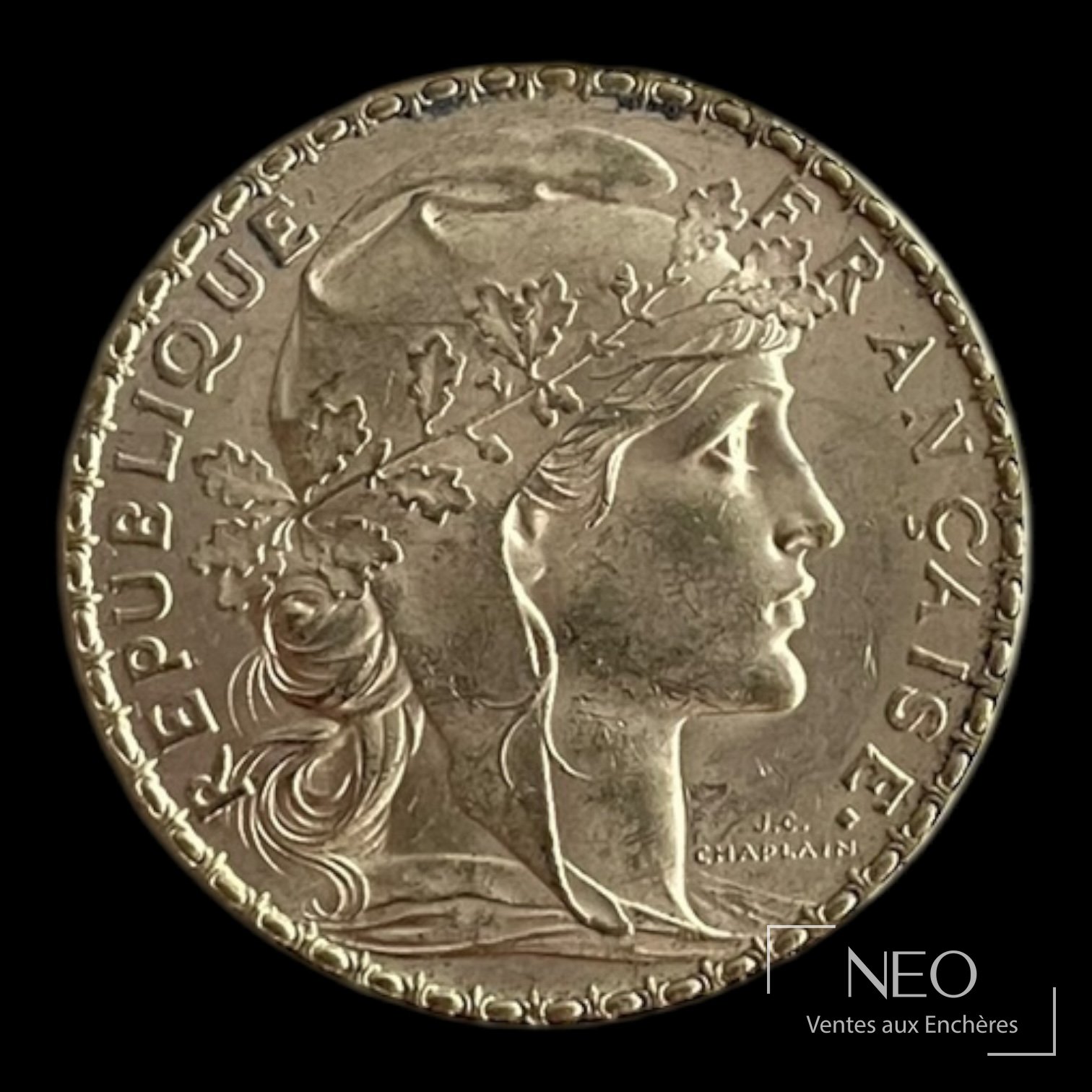 20 francs or Marianne au coq, 1906