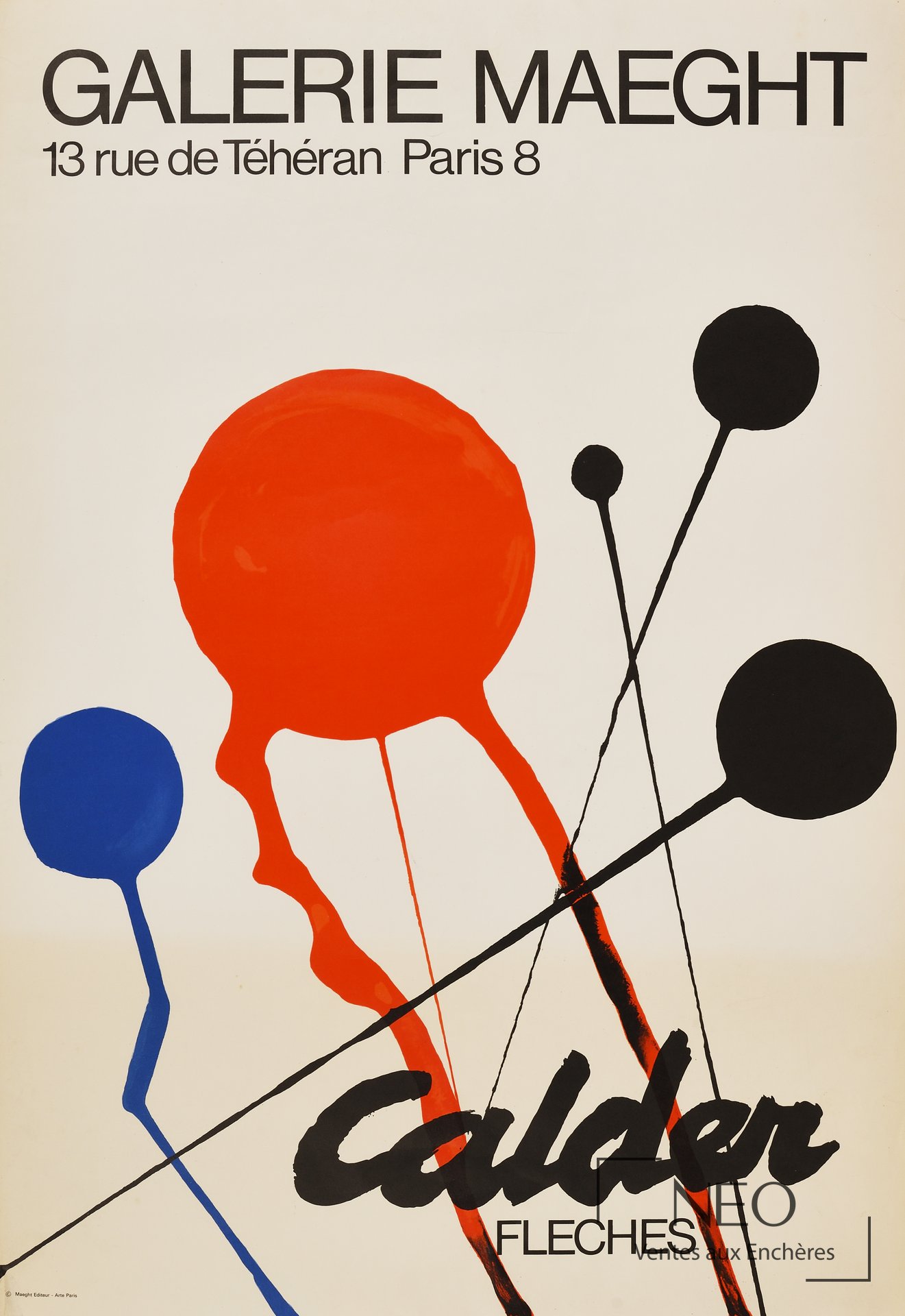 Affiche Calder Flèches à la Galerie Maeght