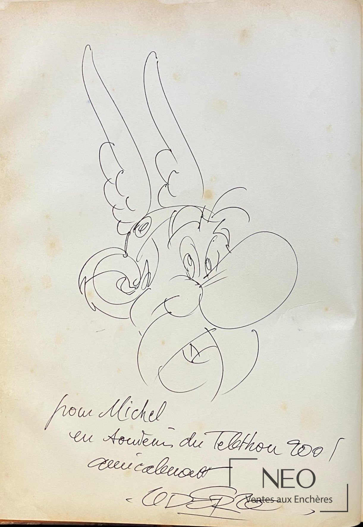 Albert Uderzo Asterix – dédicace sur En Hispanie, édition originale