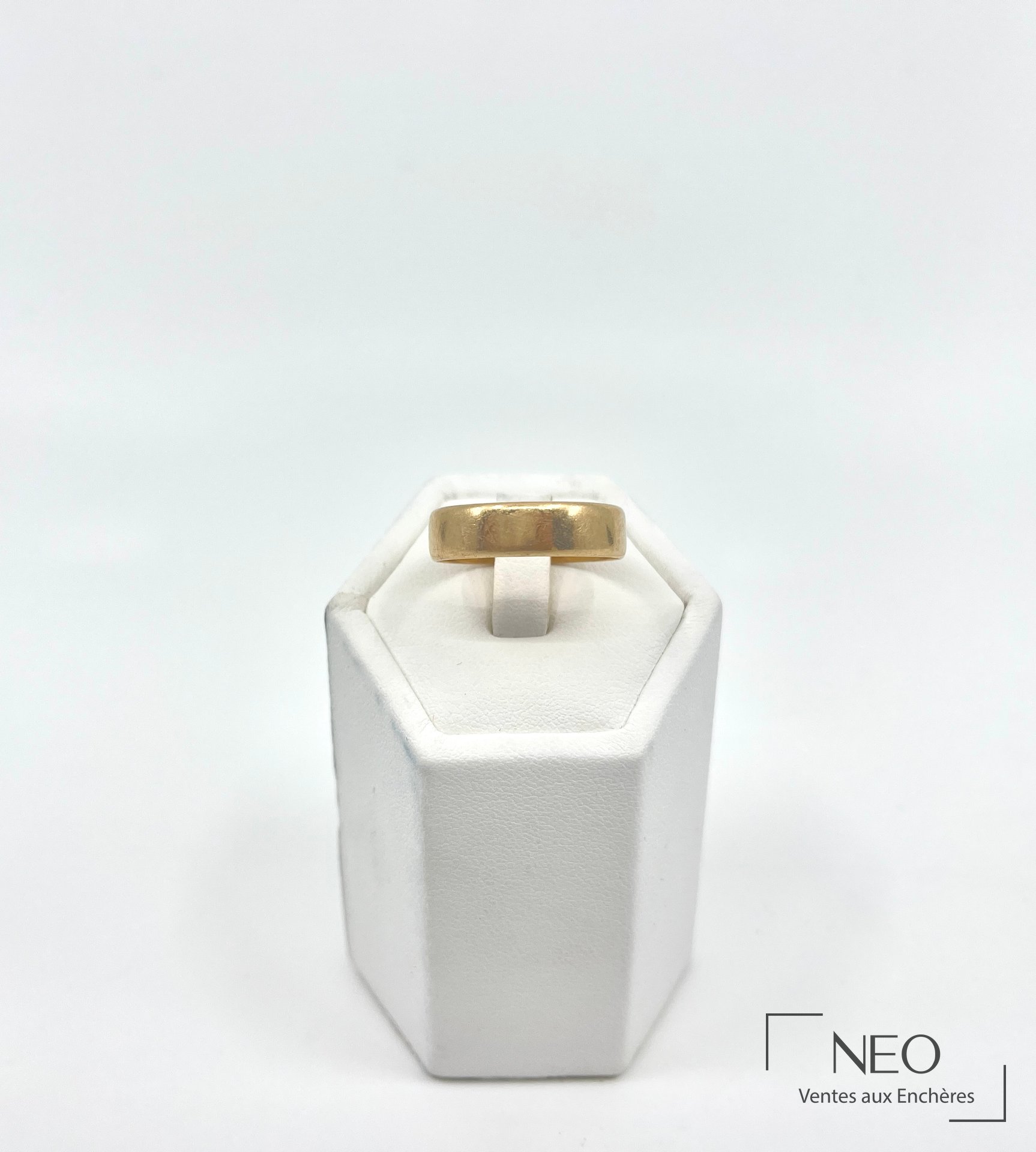 Ensemble alliance et gourmette en or jaune 18 carats