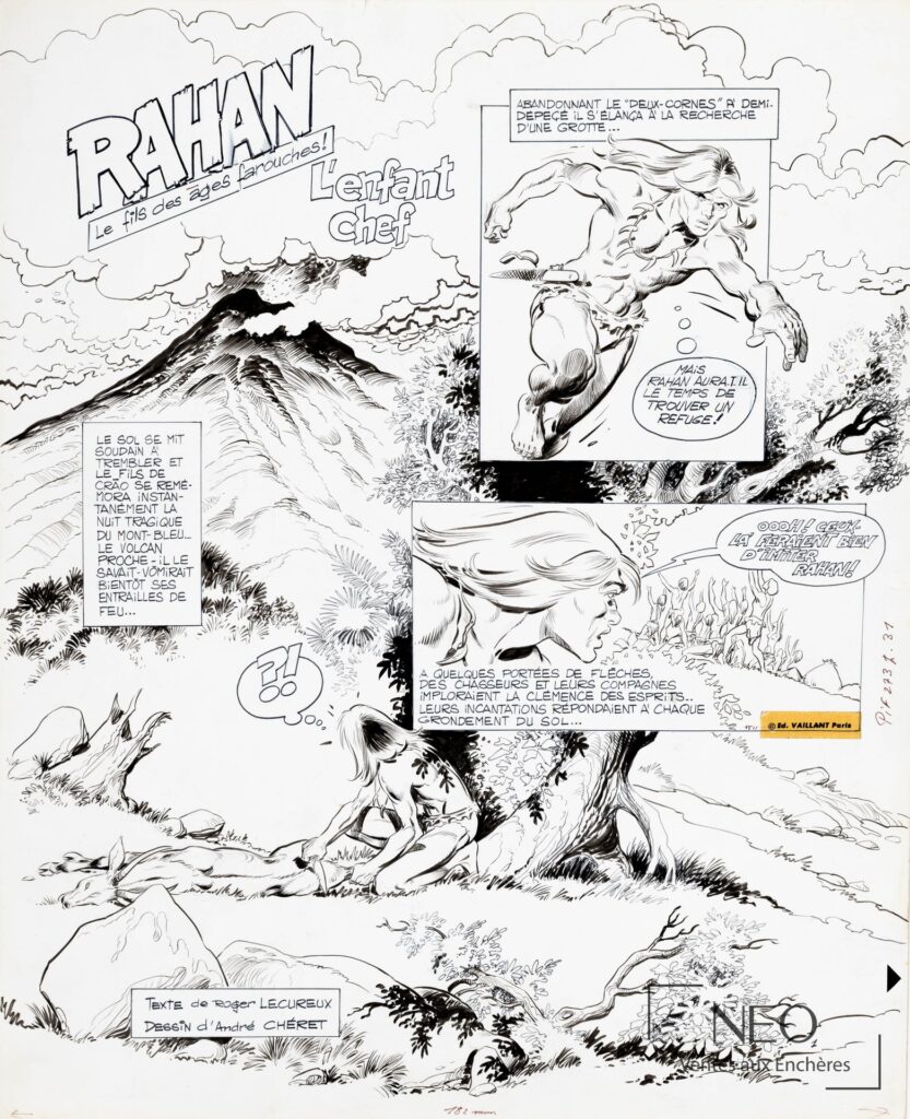 Planche originale de Rahan