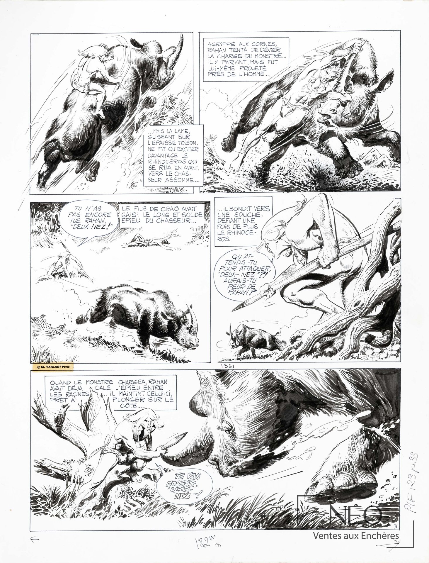 André Chéret et Roger Lecureux, Rahan, Pour sauver Alona, planche 3