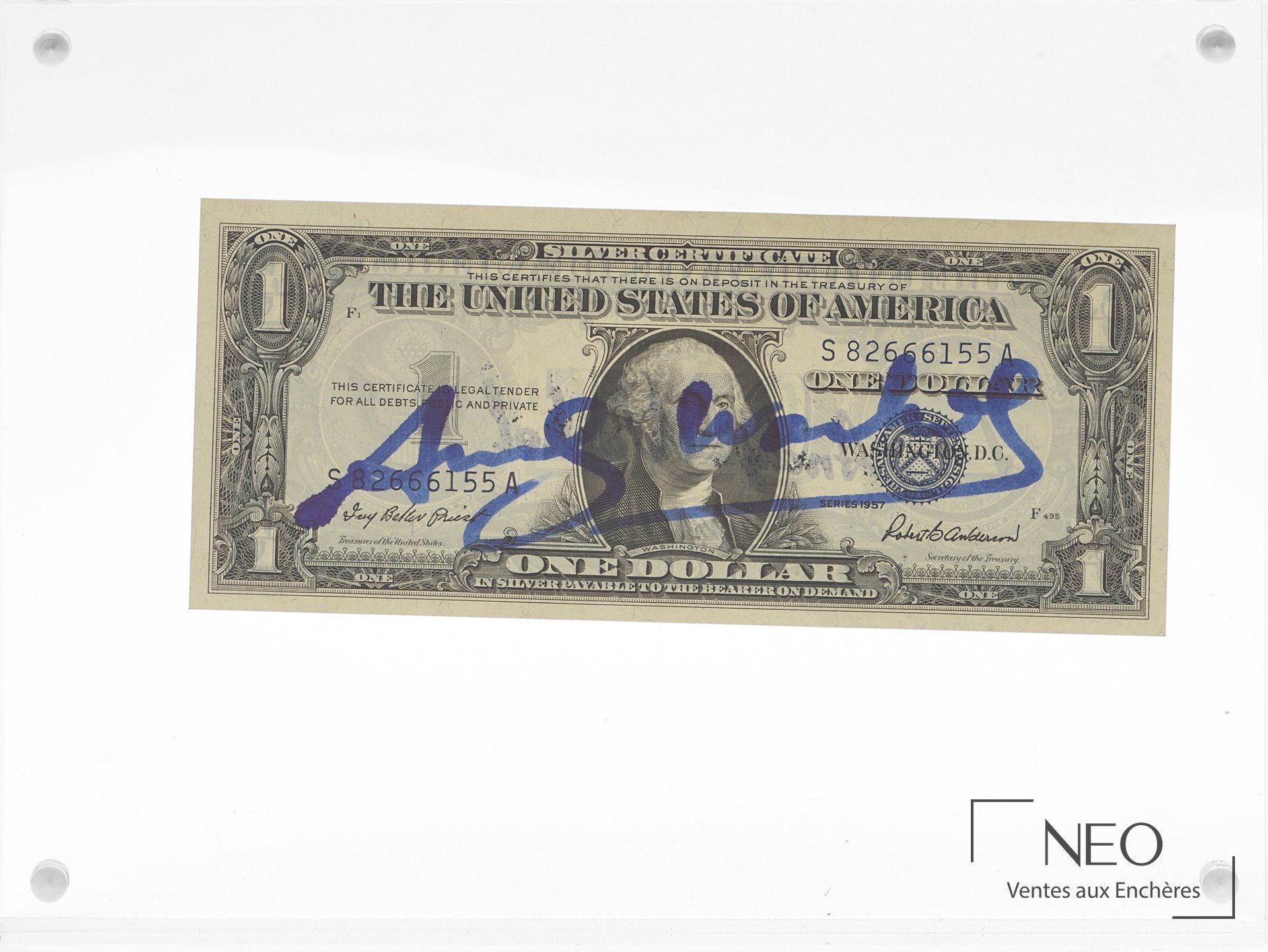 Andy Warhol d’après billet de 1 dollar à l’effigie de George Washington, série 1957