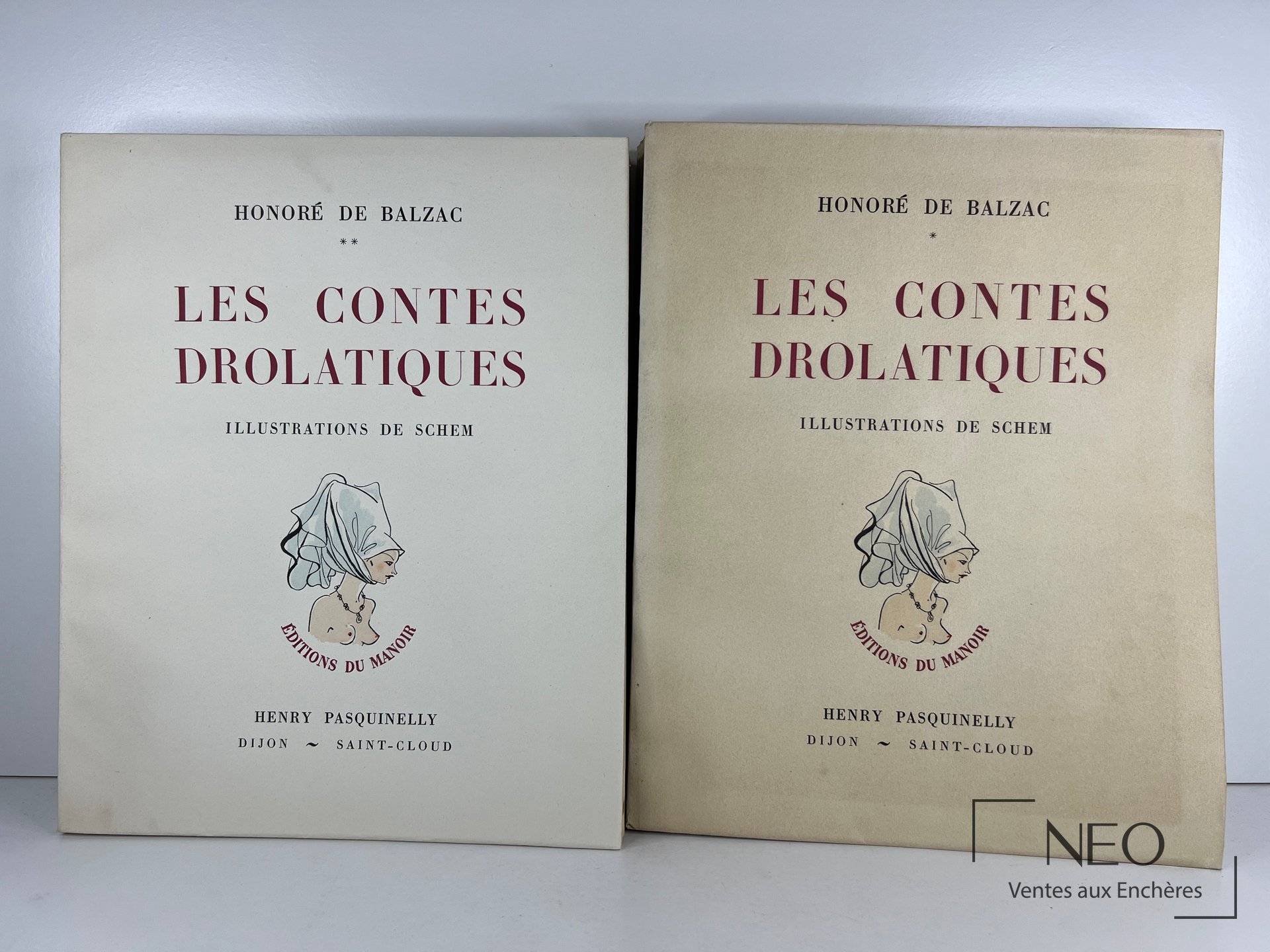Honoré de Balzac, Les contes drolatiques, édition de 1948 en deux volumes