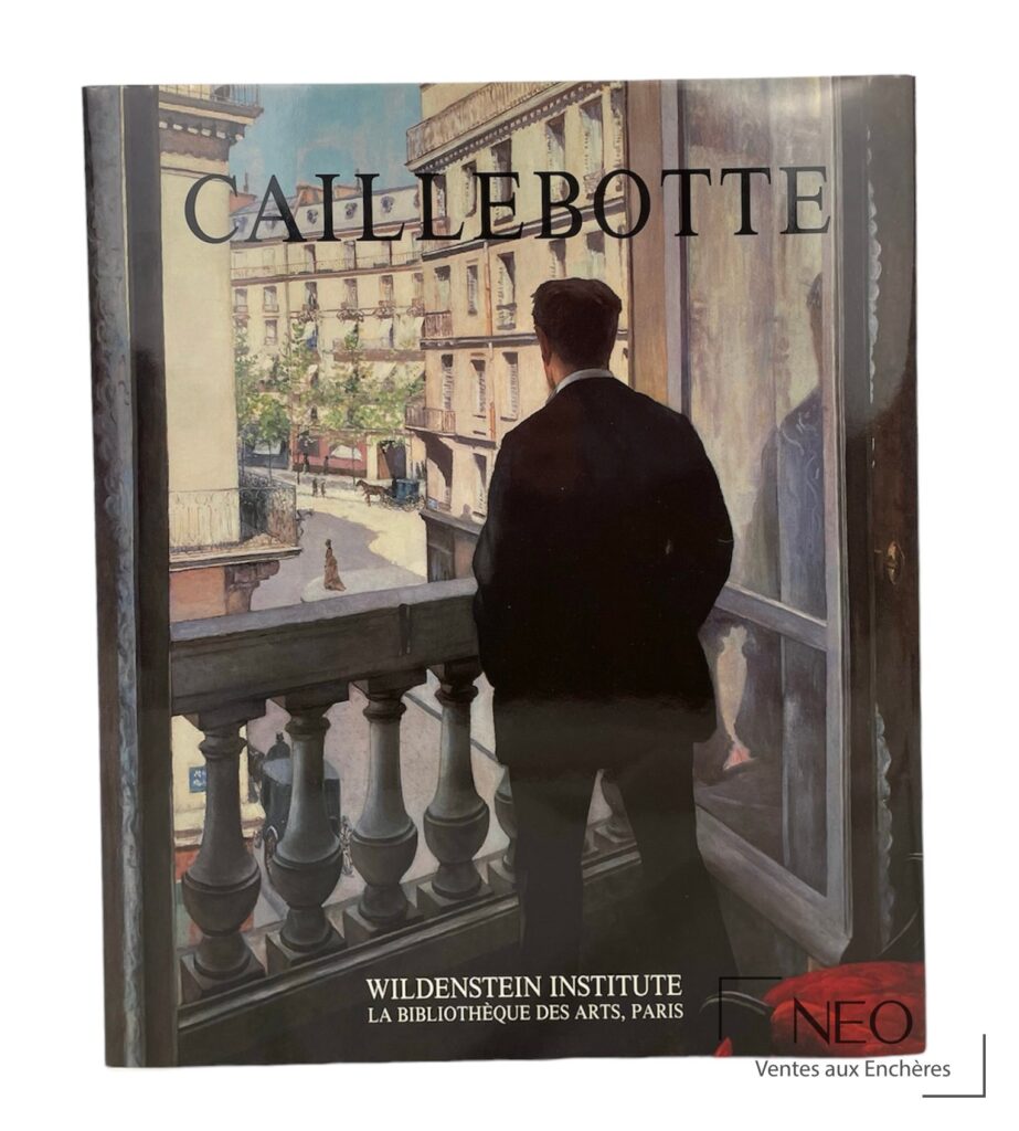 Couverture du catalogue Gustave Caillebotte avec illustration d'un homme à la fenêtre