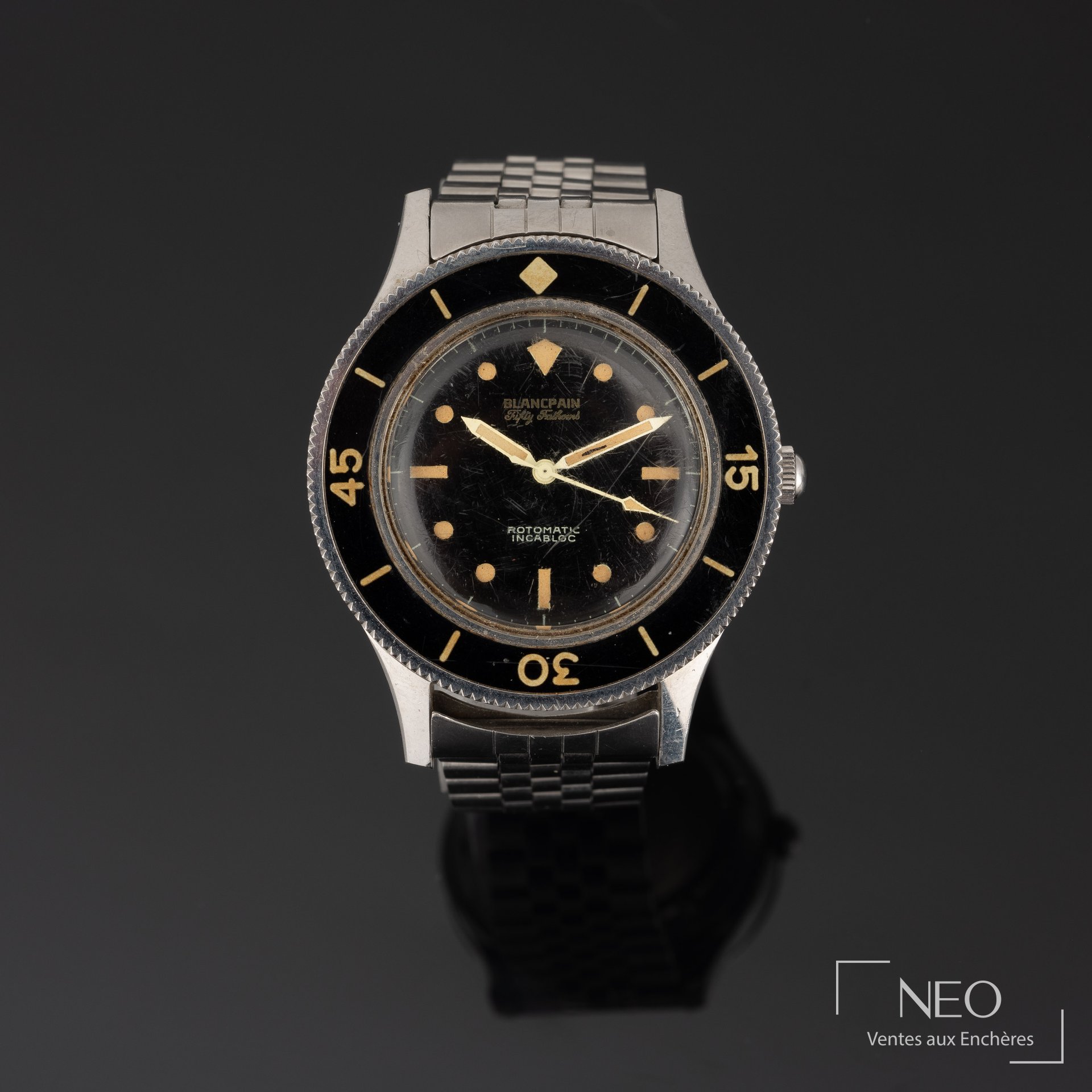 Montre Blancpain Fifty Fathoms en acier