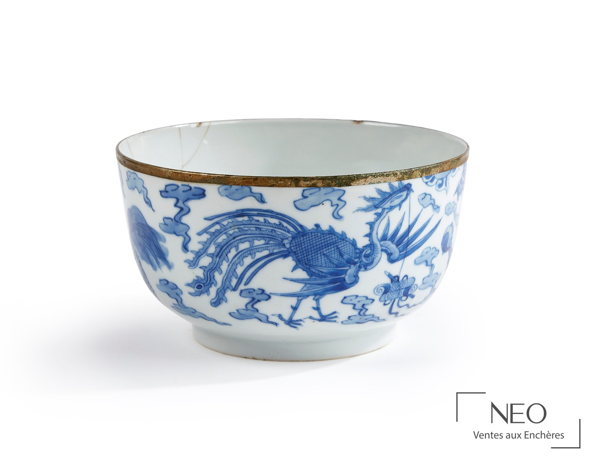 Bol en porcelaine bleu de Huê, Chine pour le marché vietnamien, début du XXe siècle