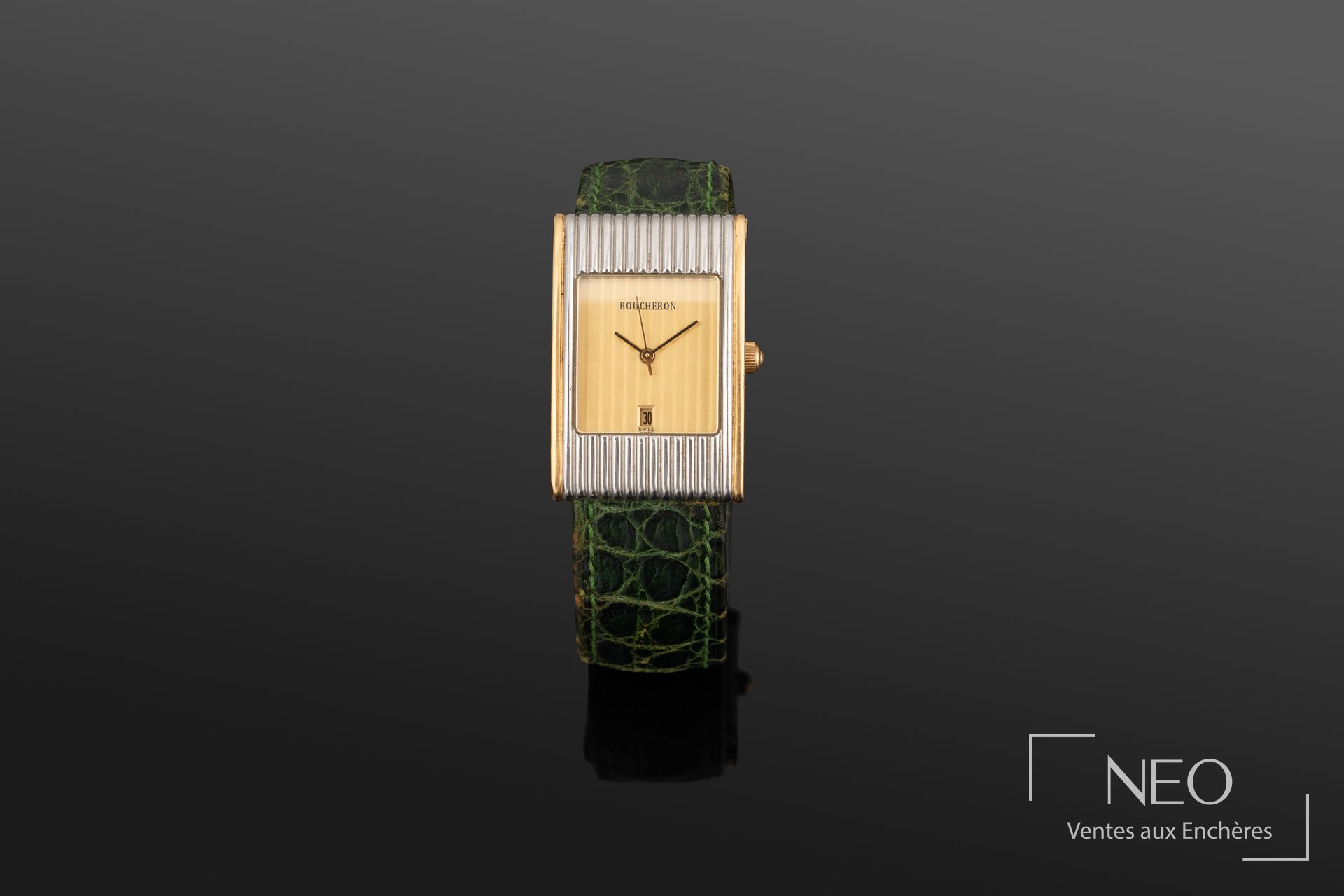 Boucheron Reflet vers 2000 montre bracelet rectangulaire