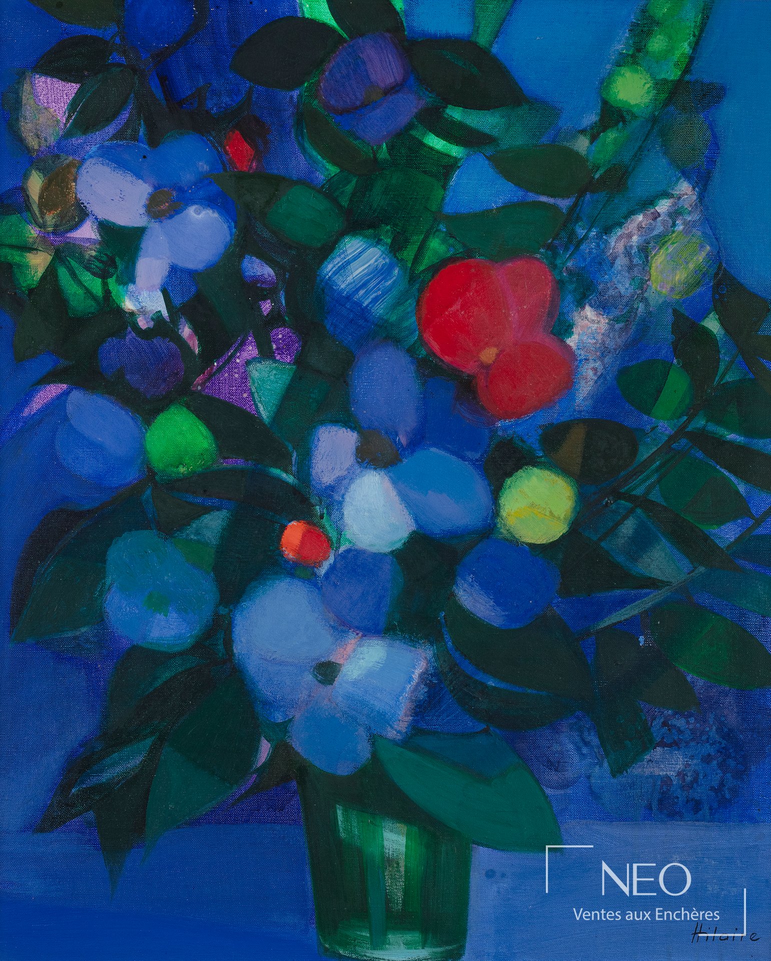 Bouquet bleu de Camille Hilaire