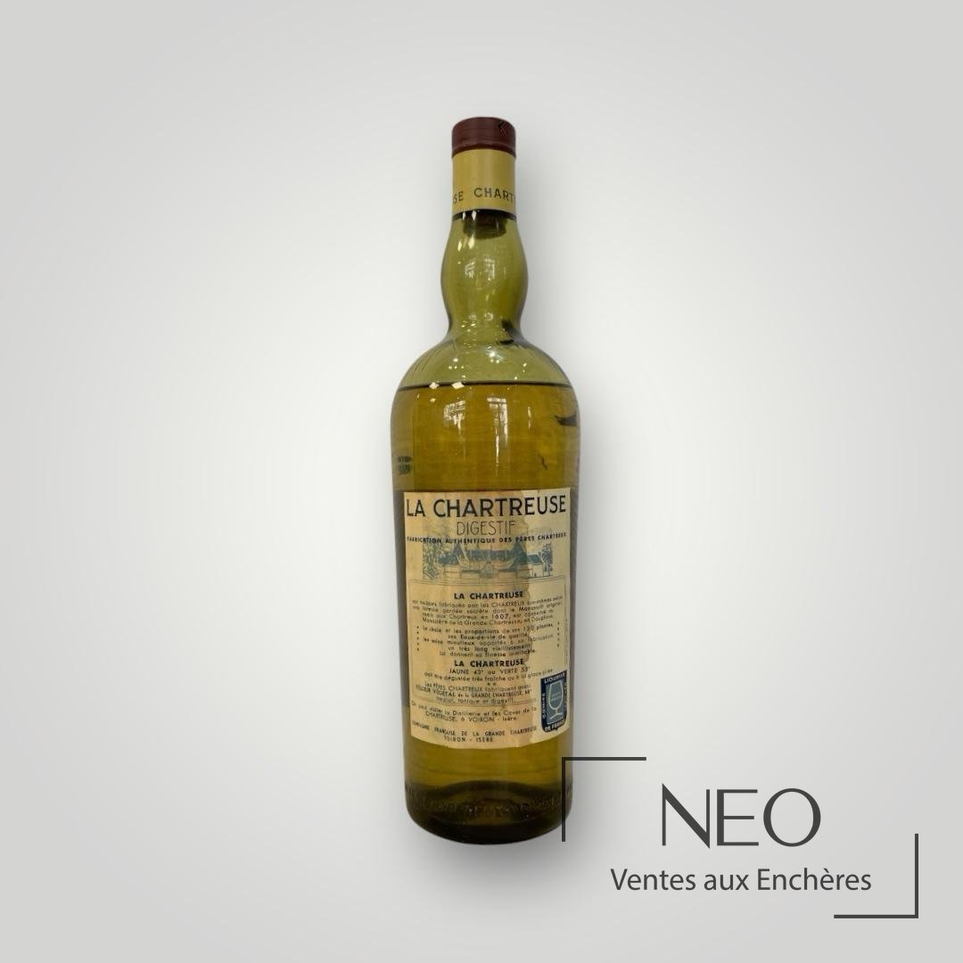 Chartreuse jaune Voiron, bouteille, période 1956-1964