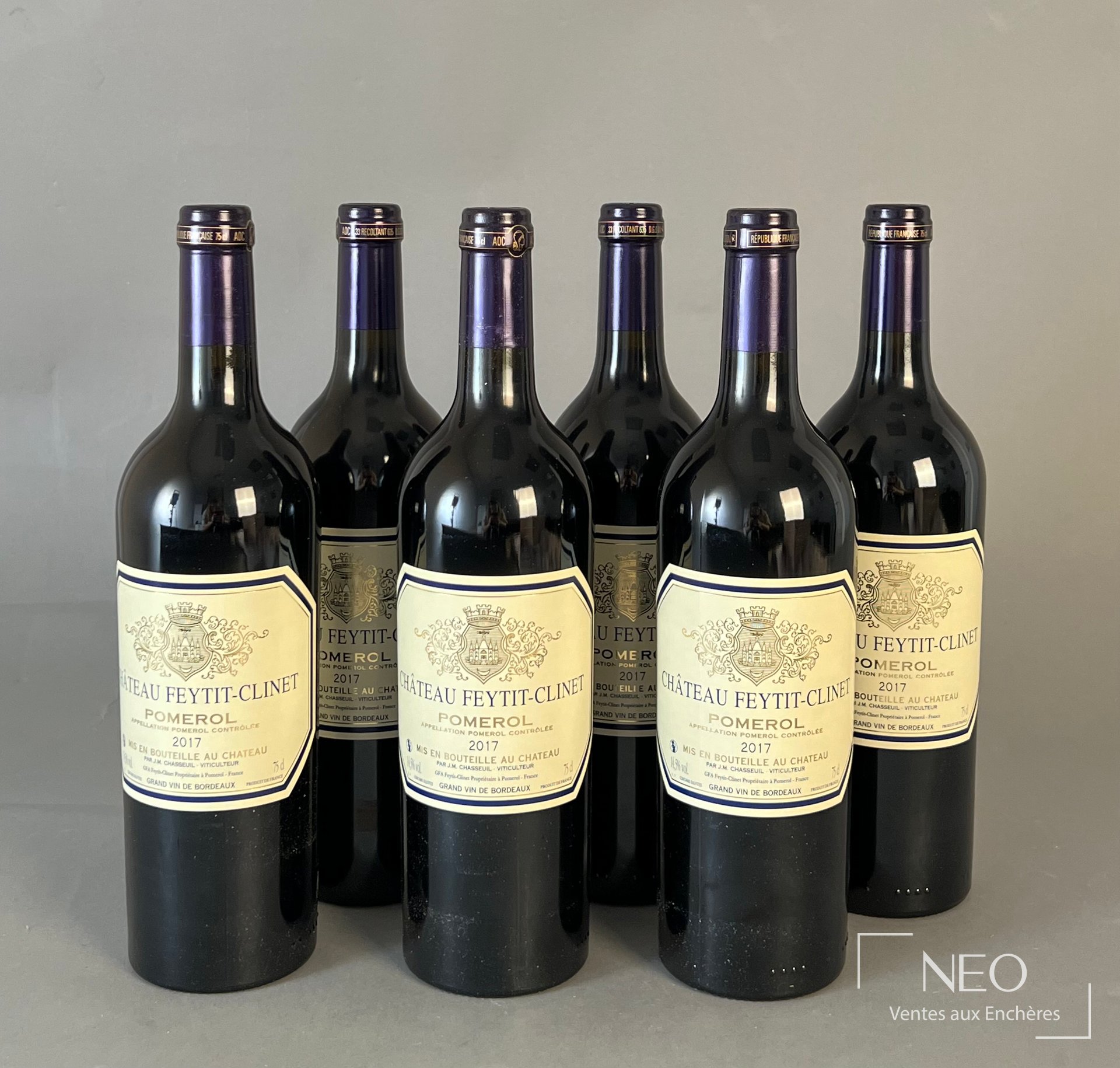 Château Feytit-Clinet Pomerol 2017, 6 bouteilles en caisse bois d&rsquo;origine