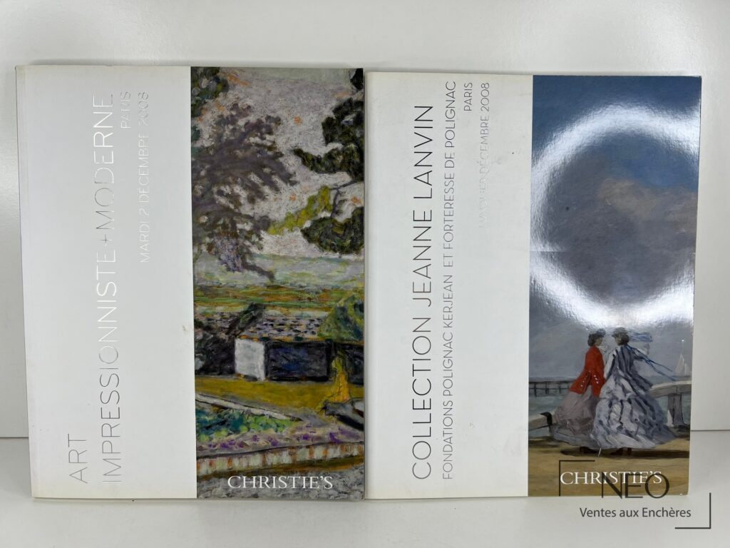 Deux volumes Christie's de la collection Jeanne Lanvin