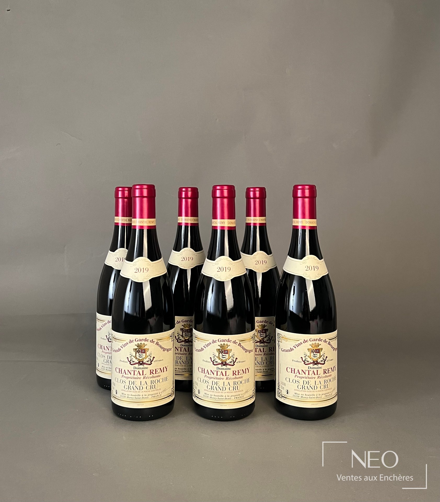 6 bouteilles Clos de la Roche Grand Cru Chantal Remy 2019