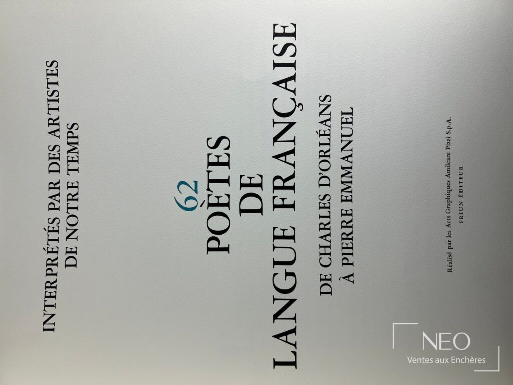 Page de titre du livre collectif 62 poète de langue française