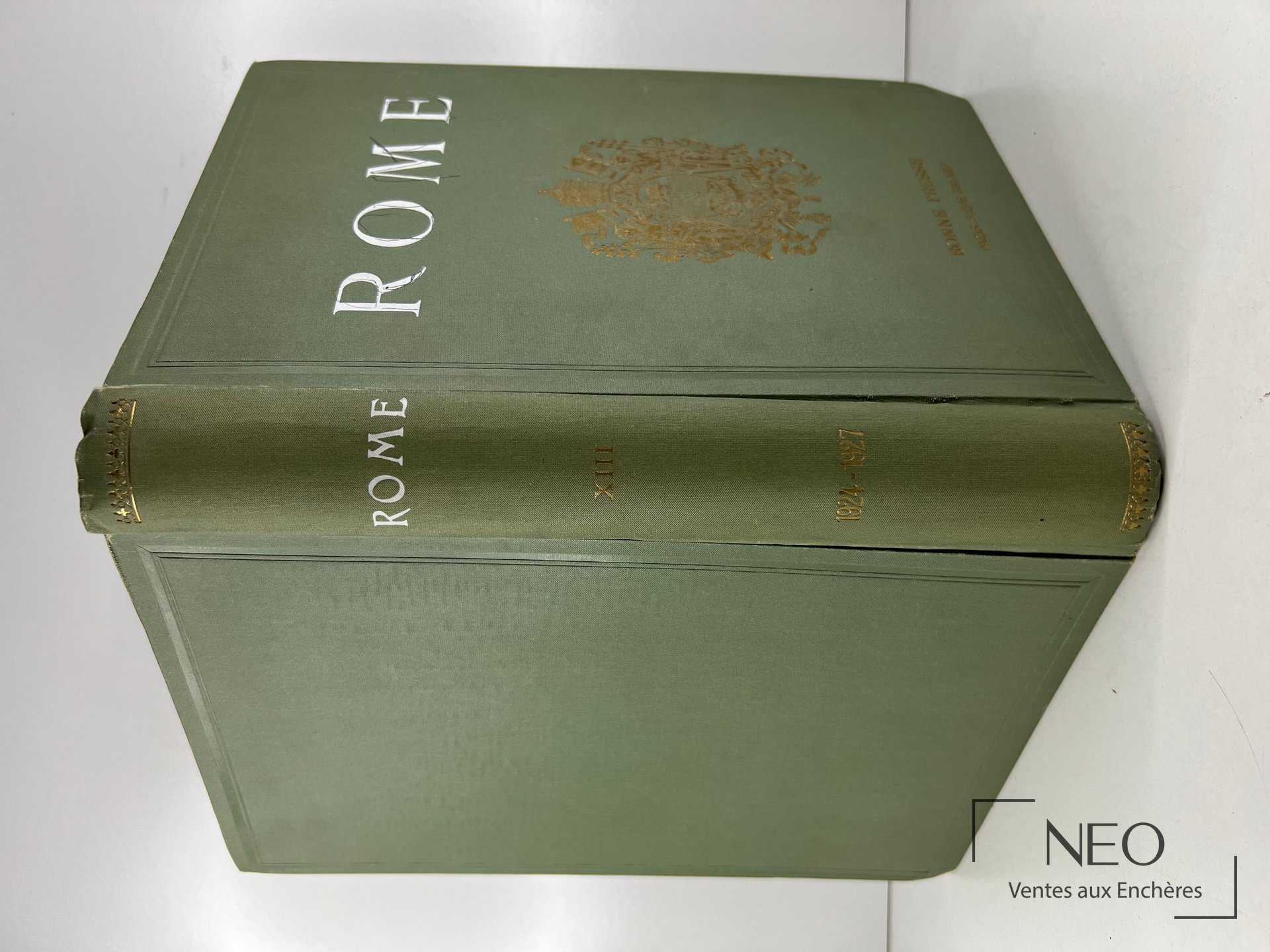 Couverture verte d’un volume Rome
