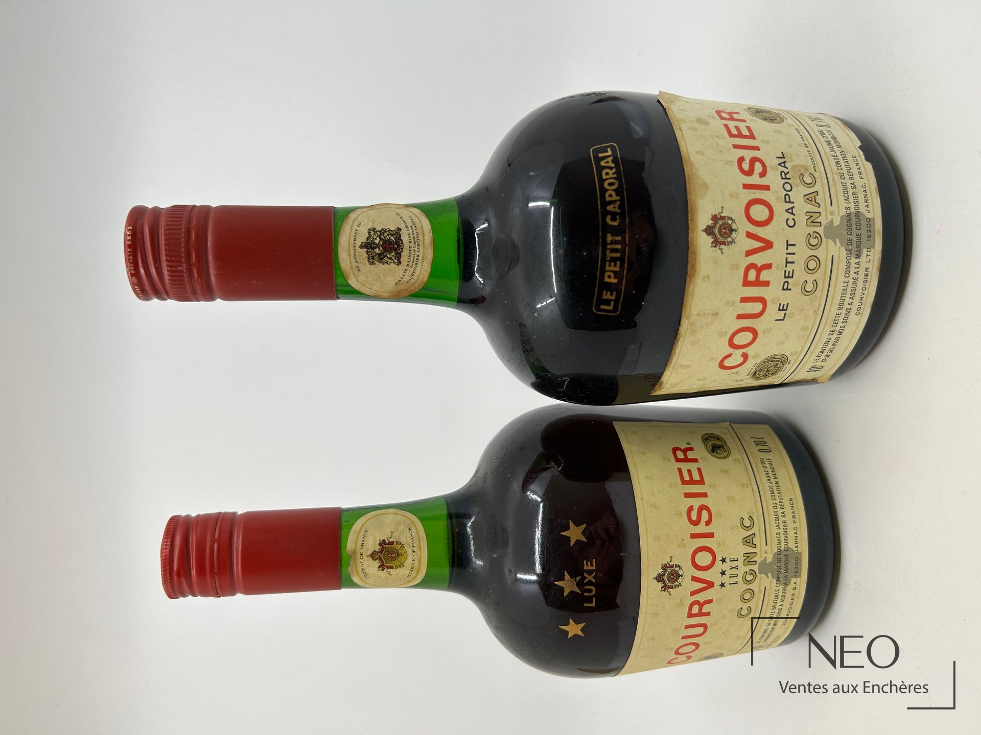 Courvoisier Le Petit Caporal et Courvoisier Luxe, deux cognacs