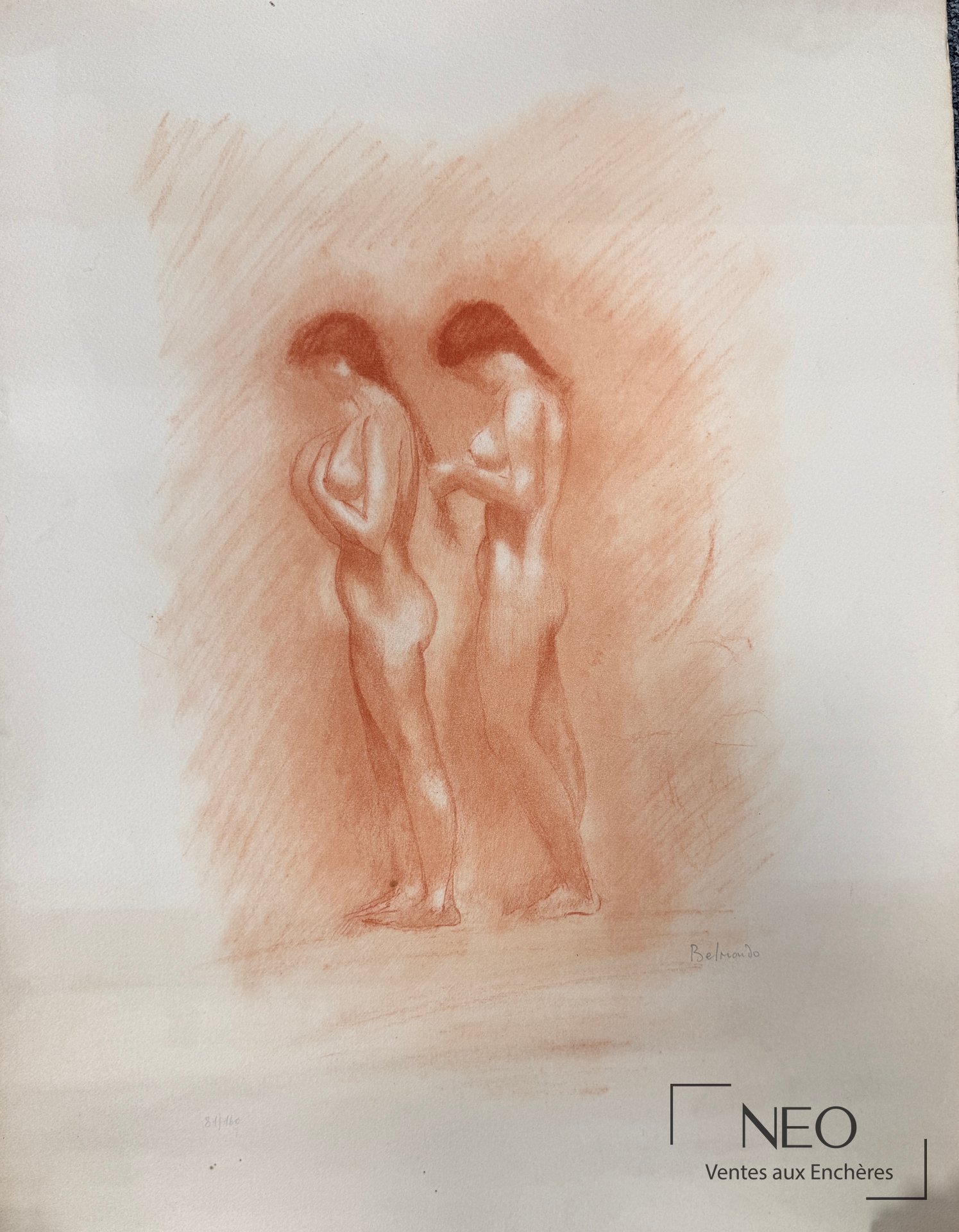 D&rsquo;après Paul Belmondo, Nus féminins, lithographie en couleurs sur papier