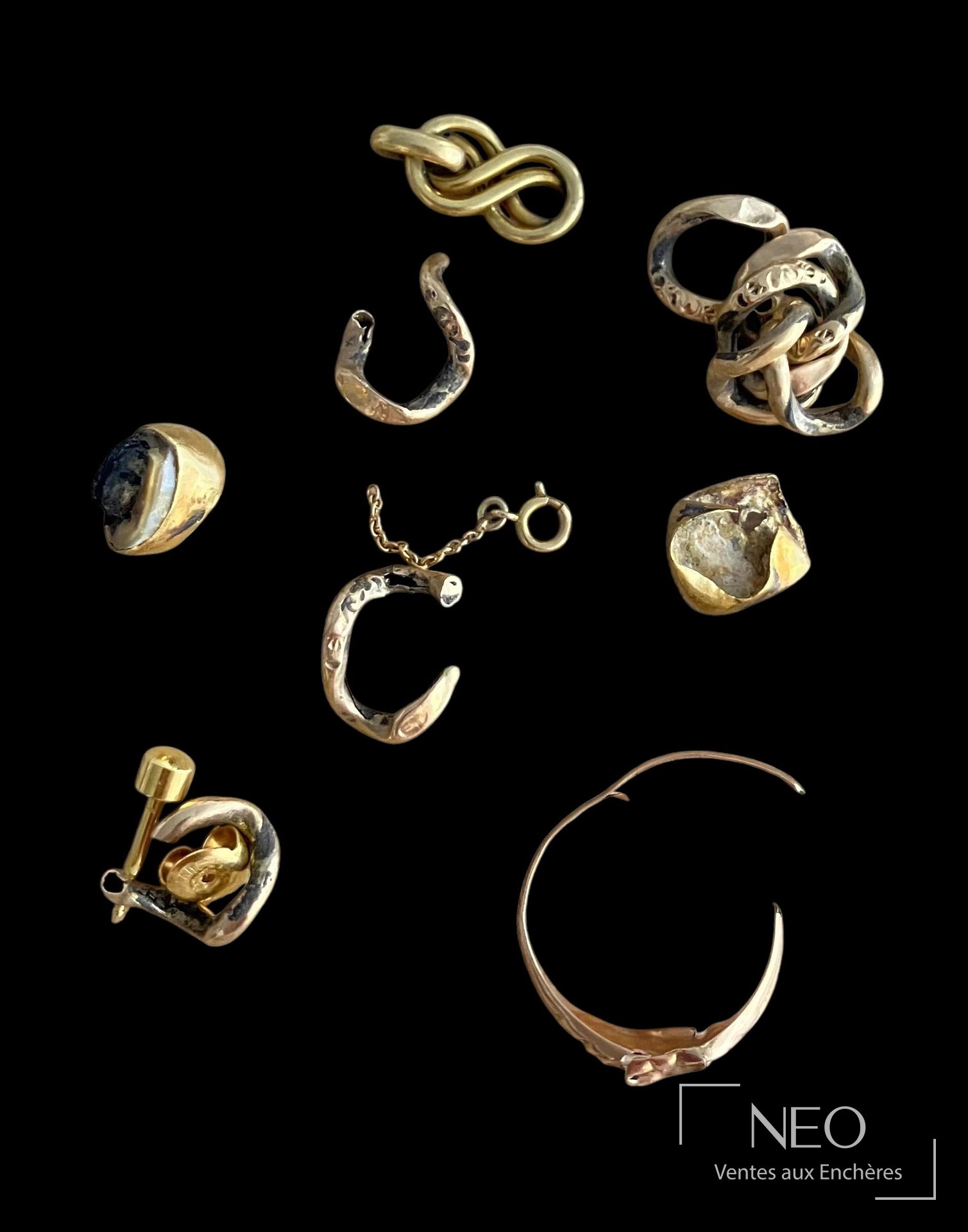 Lot de débris en or 18 carats (750/1000)