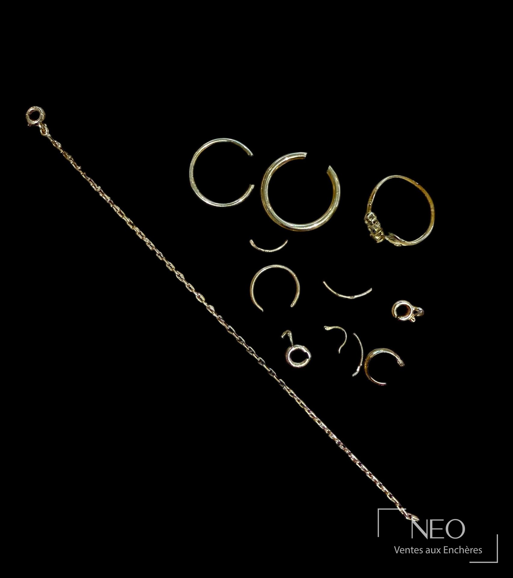 Débris en or jaune 18K 750/1000