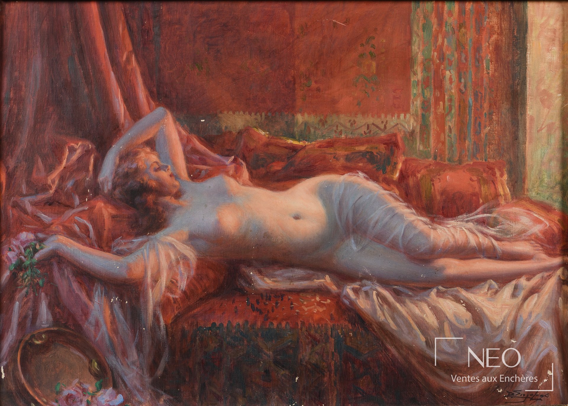 Delphin Enjolras, Indolence, huile sur toile