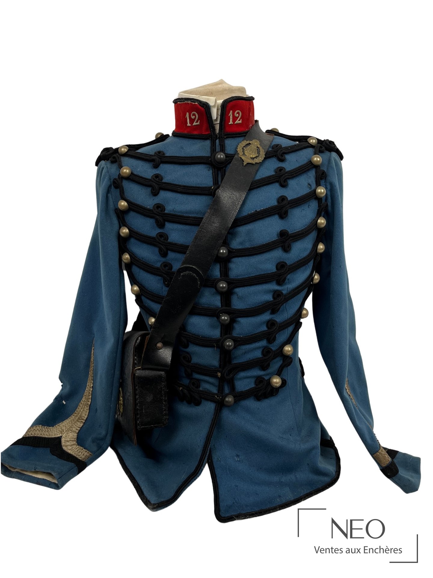 Dolman de sous-officier du 12e régiment de chasseurs à cheval, IIIe République