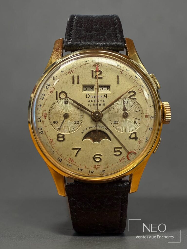 Montre bracelet Dreffa en métal doré