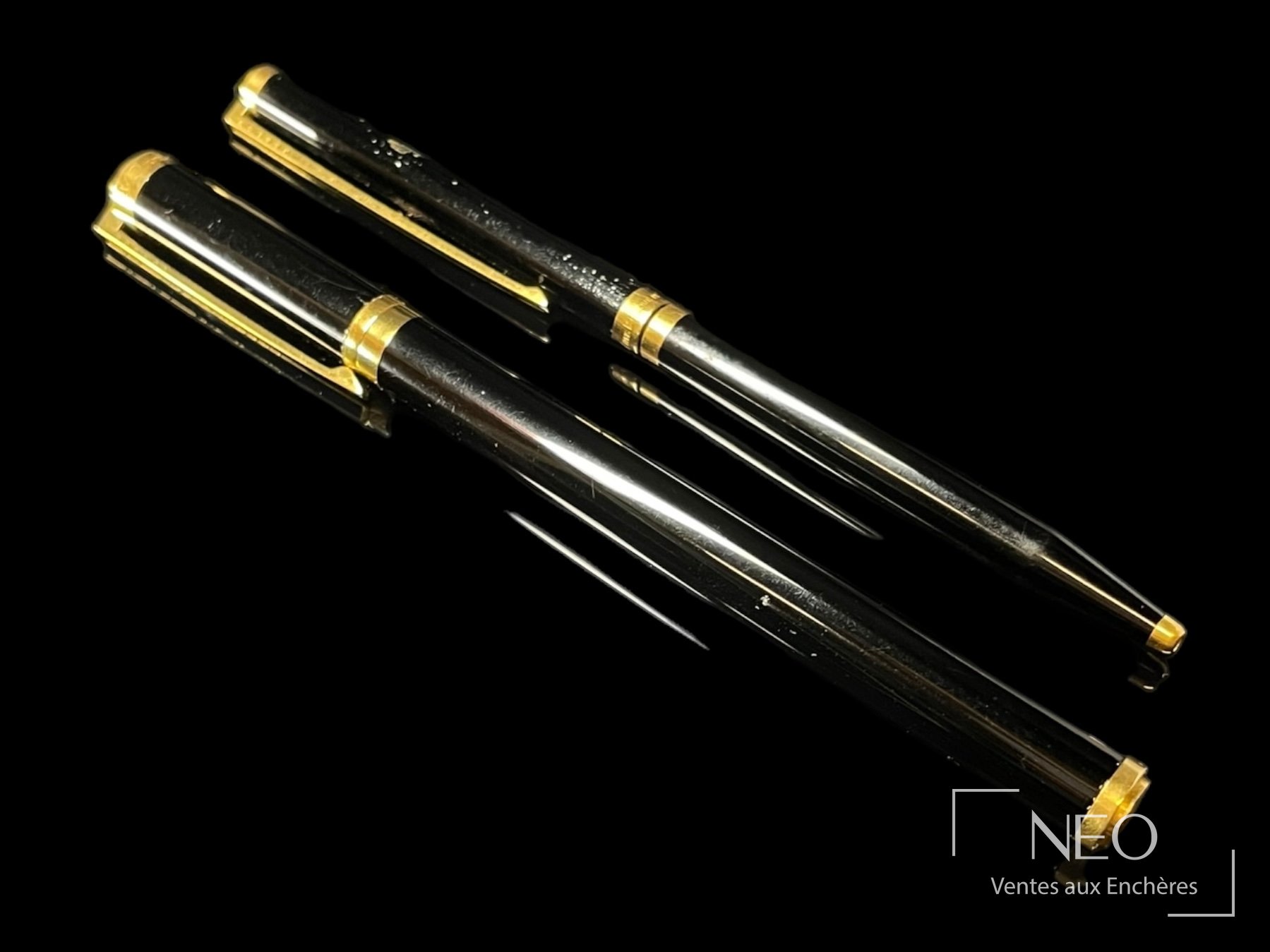 Dupont, ensemble stylo plume et stylo bille Laque de Chine