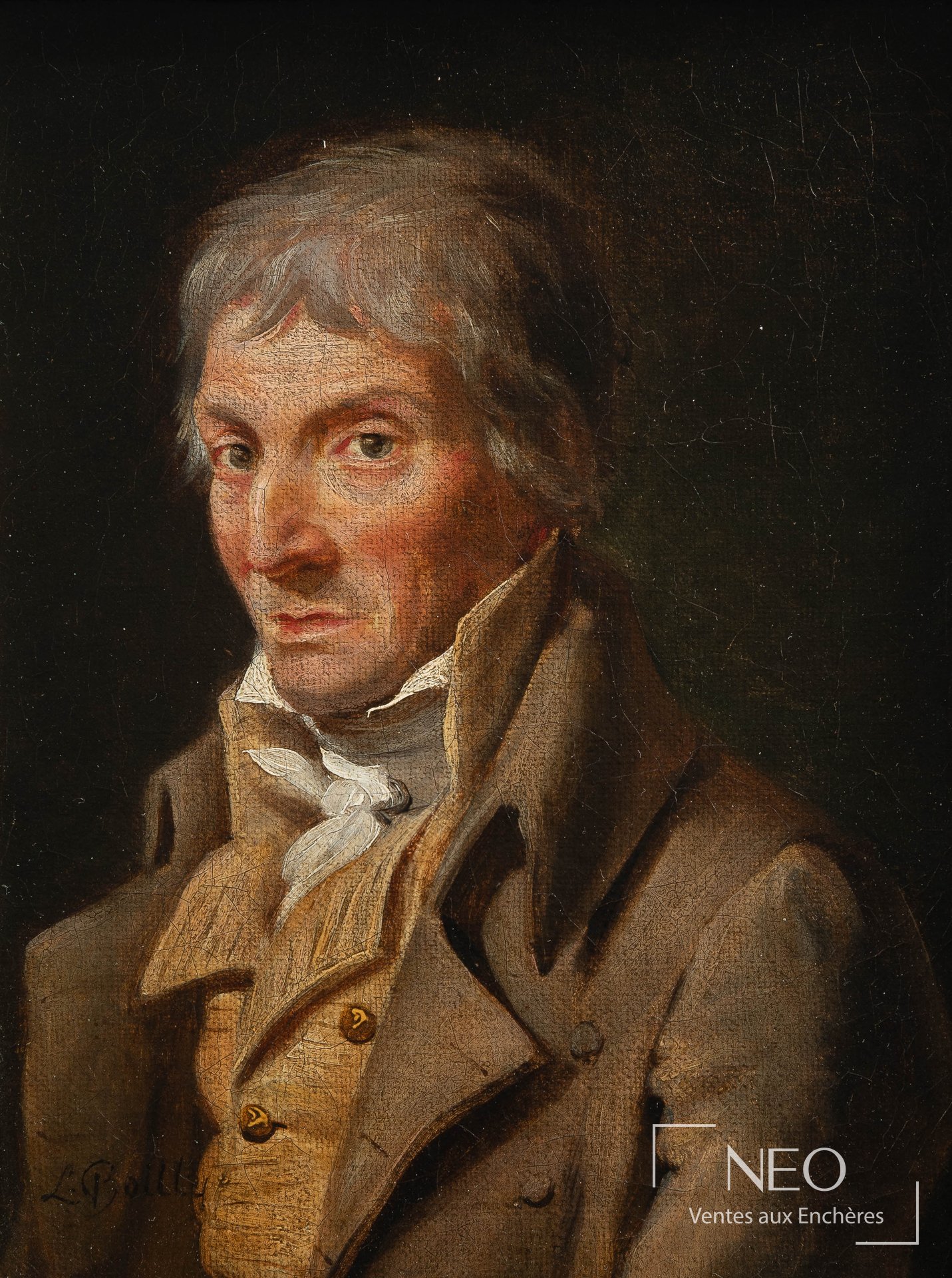 École française du XIXe siècle, suiveur de Louis-Léopold Boilly, Portrait d&rsquo;homme