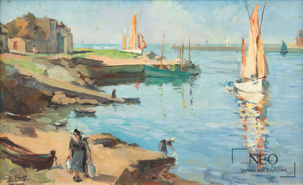Vue de Concarneau d’Edmond Vales