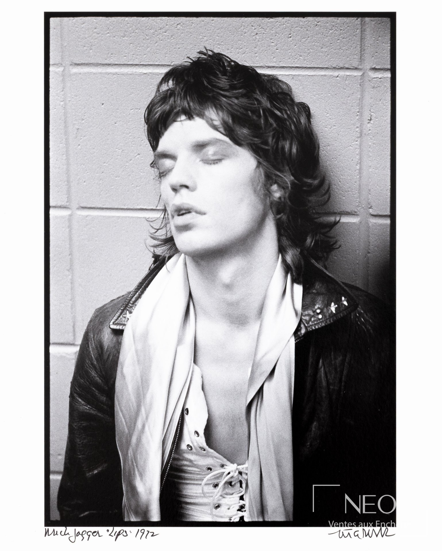 Ethan Russell, Mick Jagger « Lips », tirage argentique postérieur vers 1972