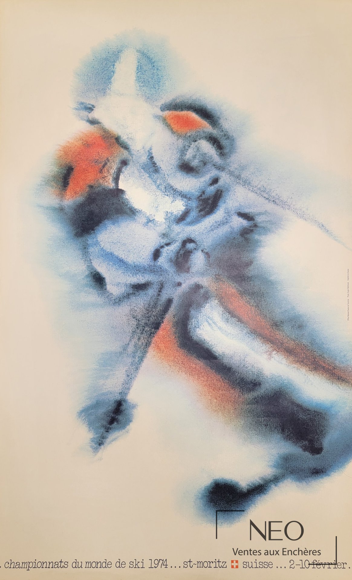 Eugen Bachmann-Geiser, affiche des Championnats du monde de ski 1974
