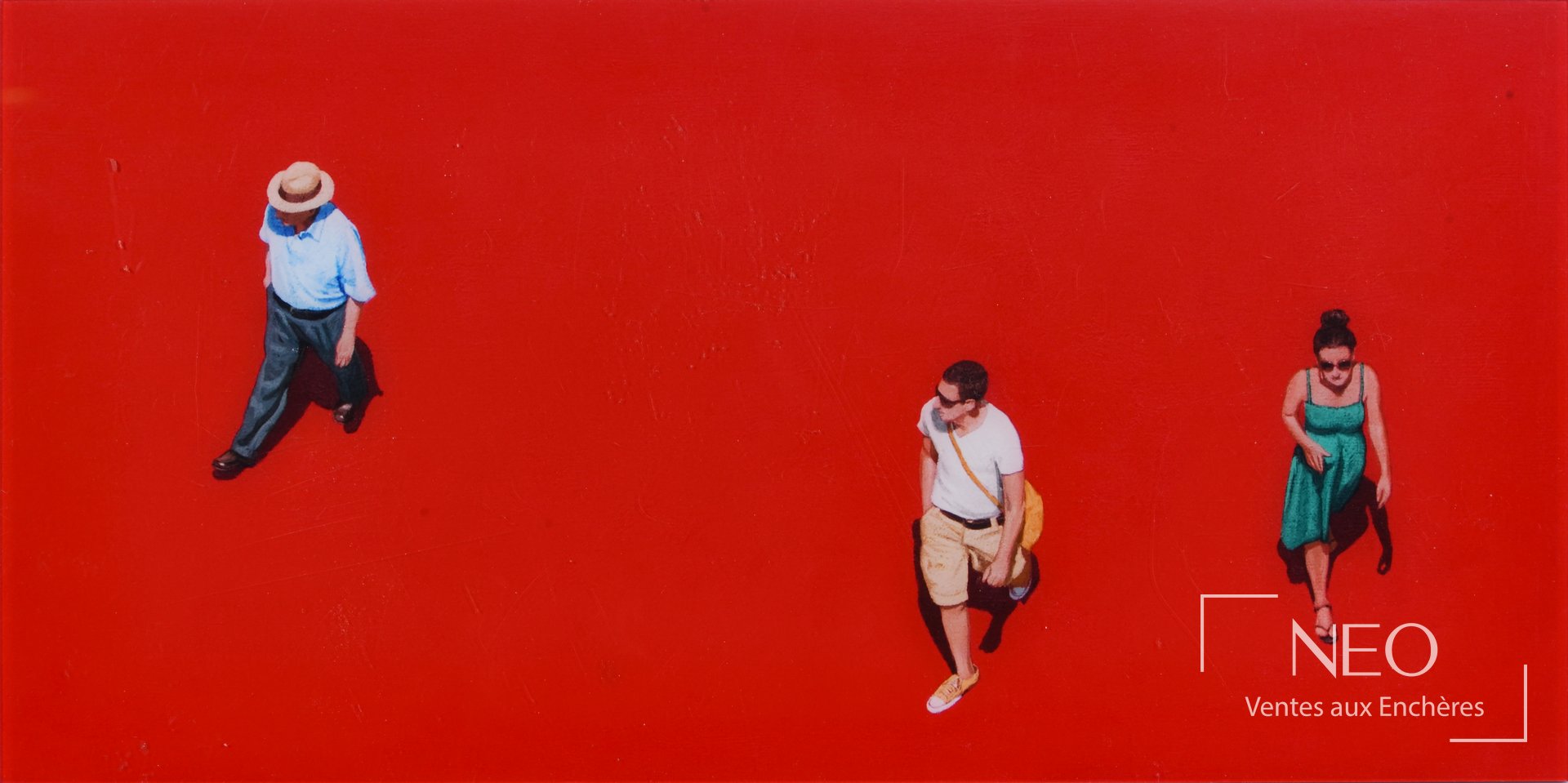 Attribué à Eva Navarro, Walking in the sun, photographie sous Plexiglas