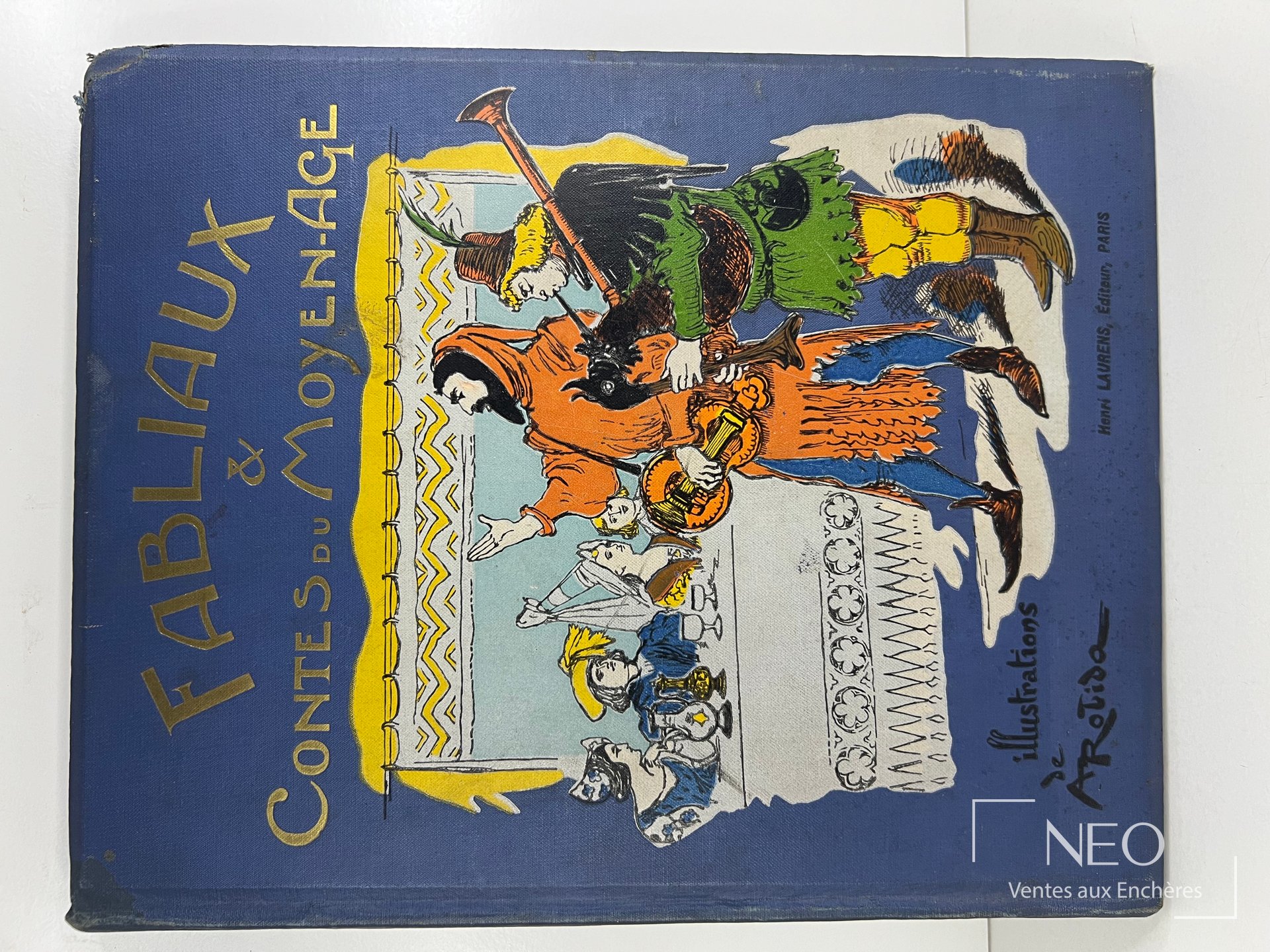 Fabliaux et contes du Moyen Age, cartonnage de l’éditeur illustré, 1930