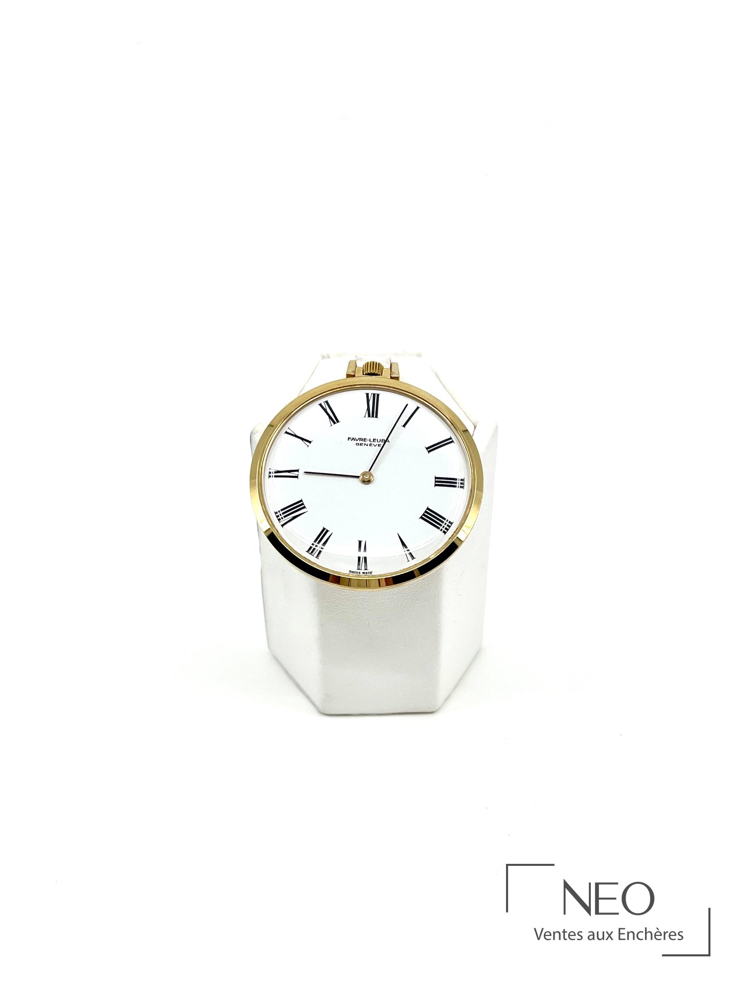 FAVRE-LEUBA Genève montre à gousset en métal doré
