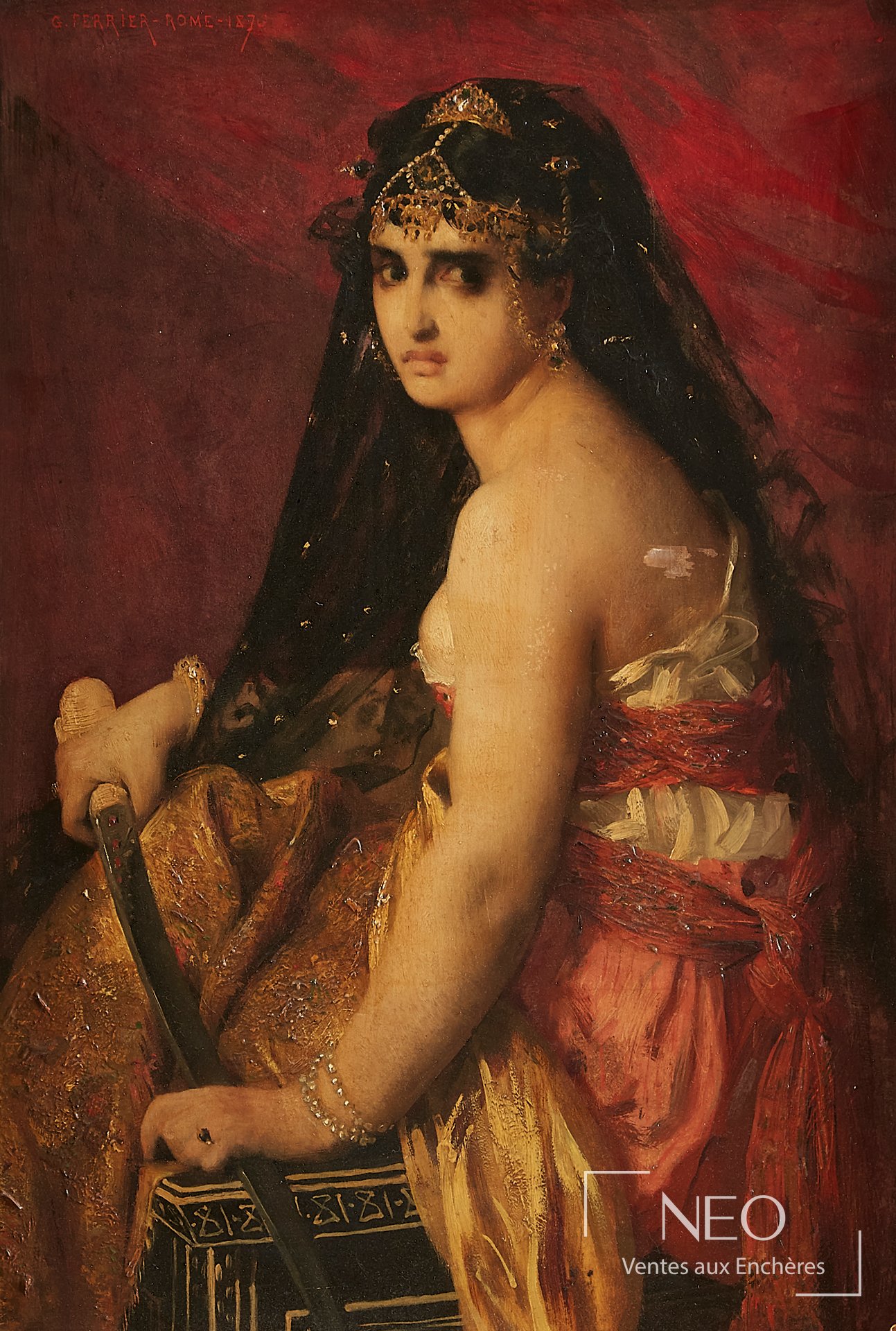Judith tenant son épée