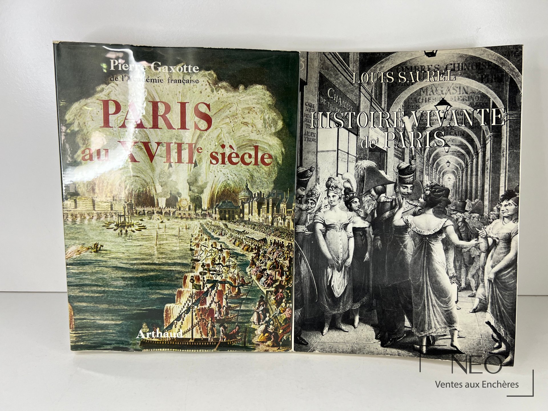 Gaxotte / Saurel, Paris au XVIIIe siècle, 2 volumes, Arthaud 1968