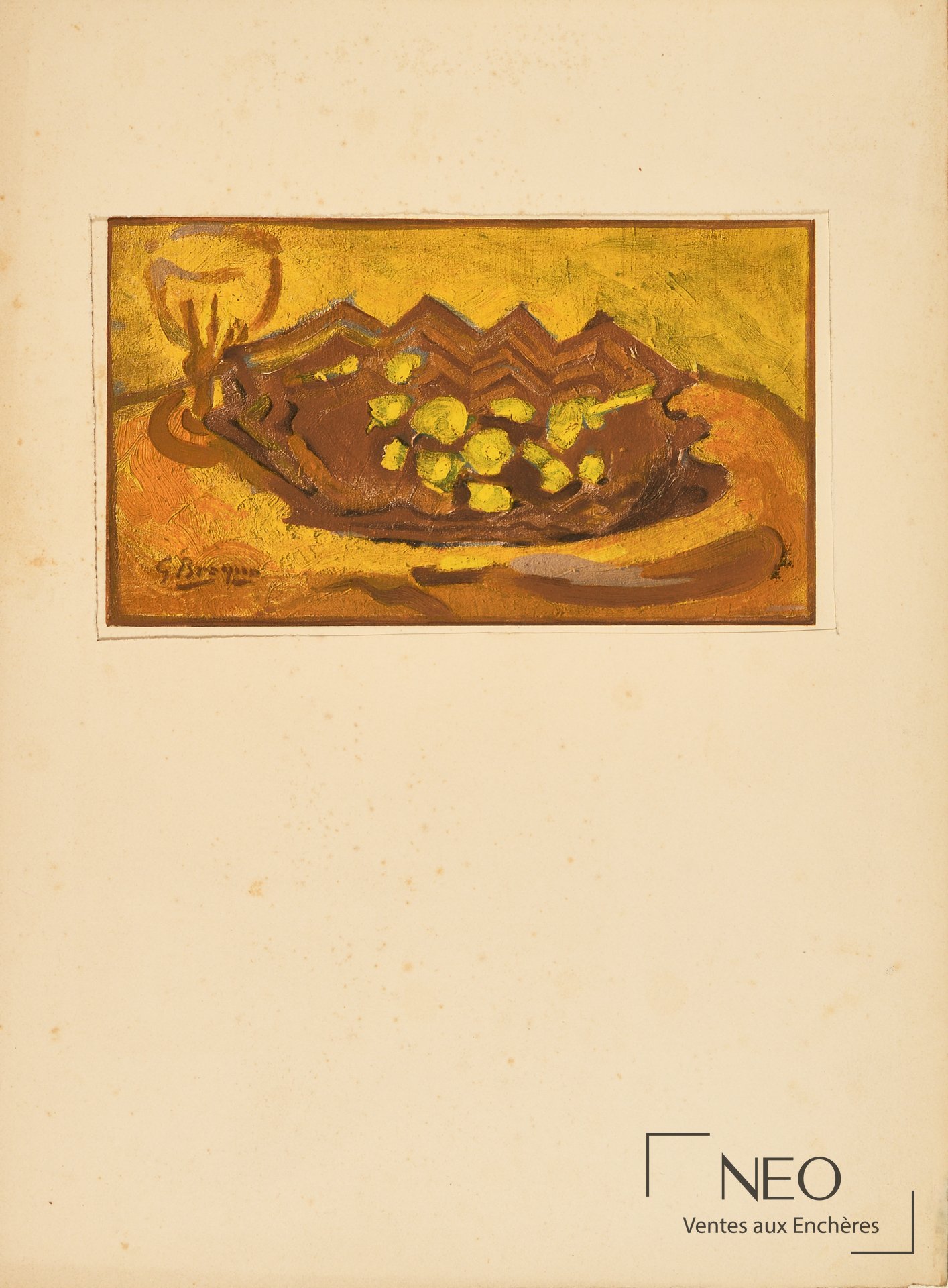 Impression offset de George Braque d'après une nature morte
