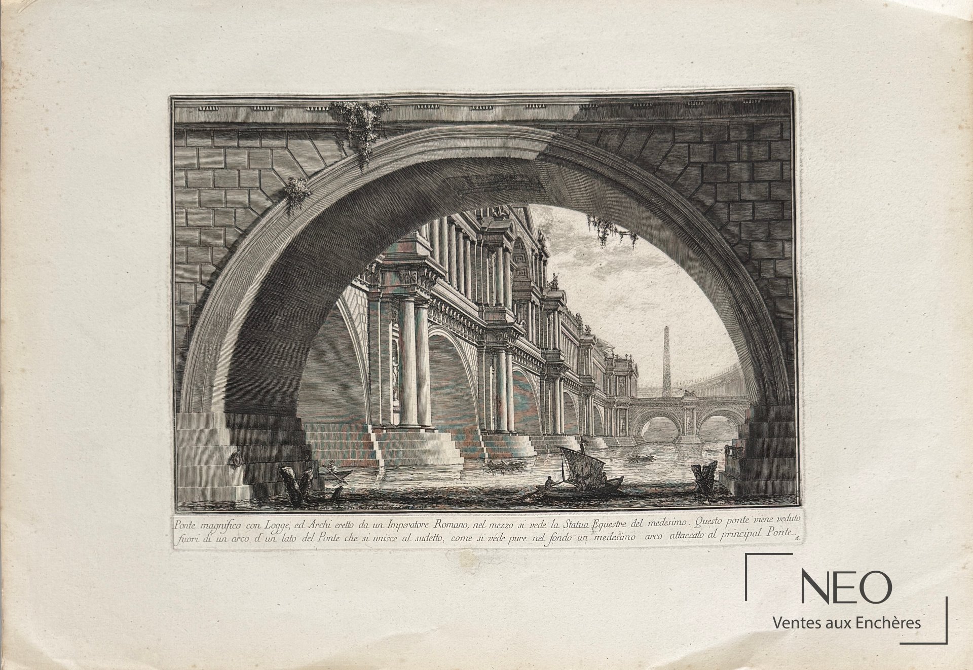 Giovanni Battista Piranesi, Ponte magnifico, eau-forte sur papier