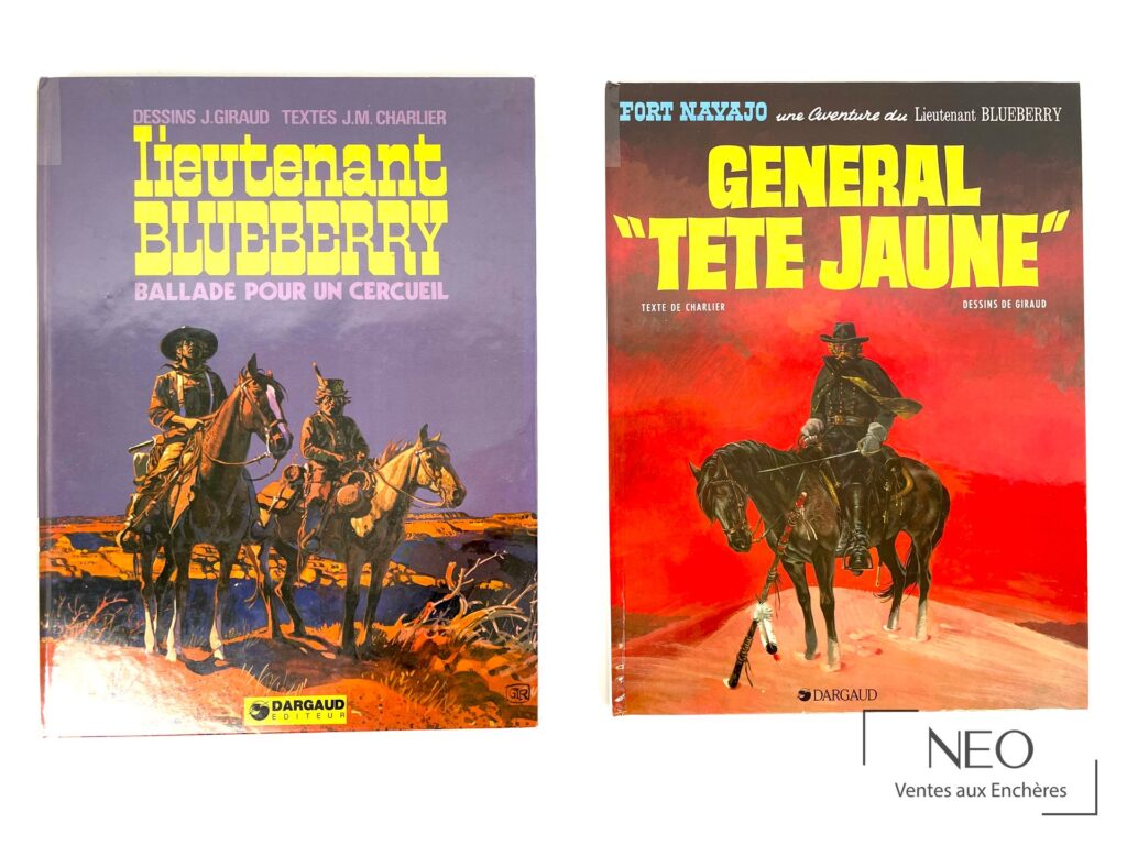 Deux couvertures de Blueberry de Giraud