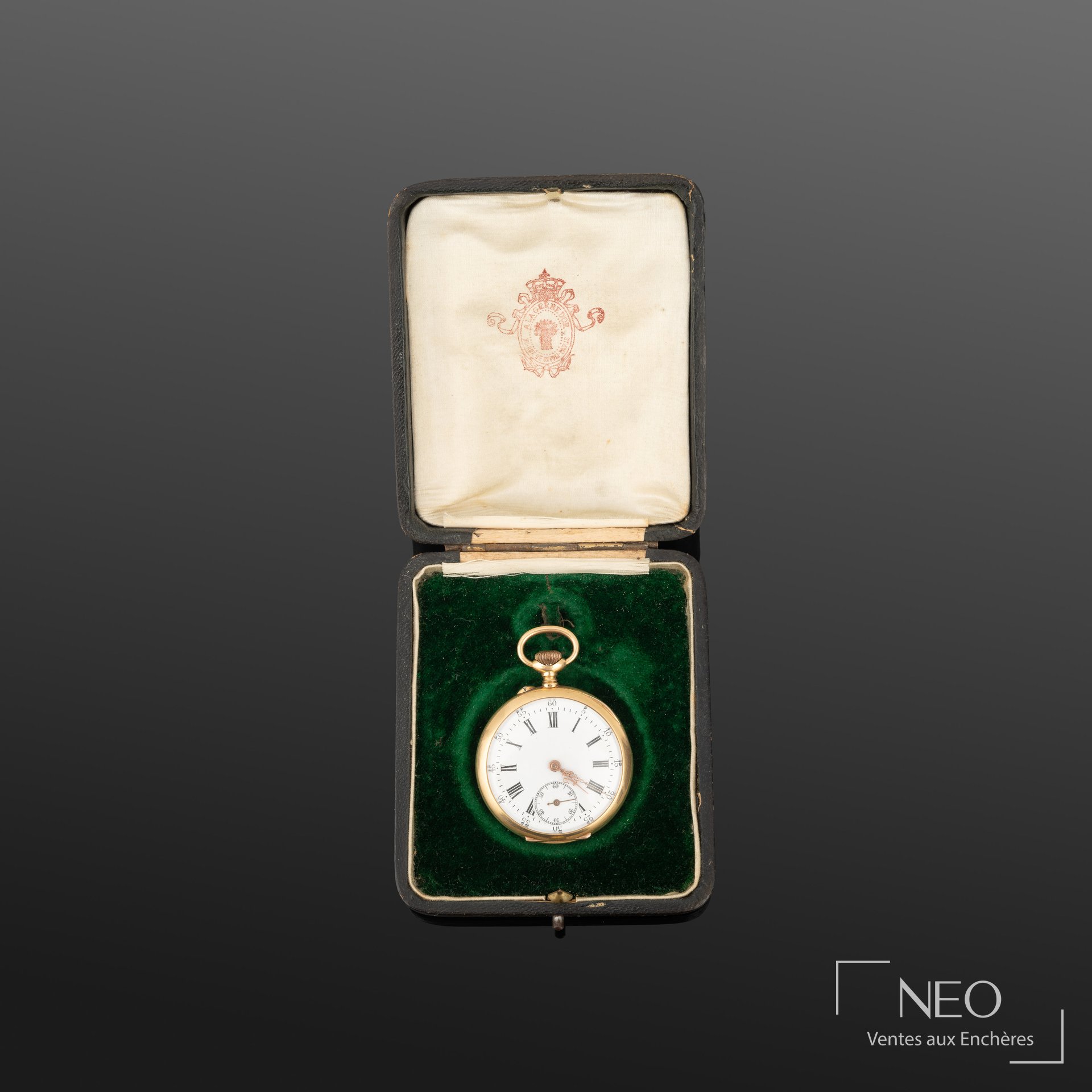 H. Chapus montre à gousset en or jaune 18K, mouvement mécanique
