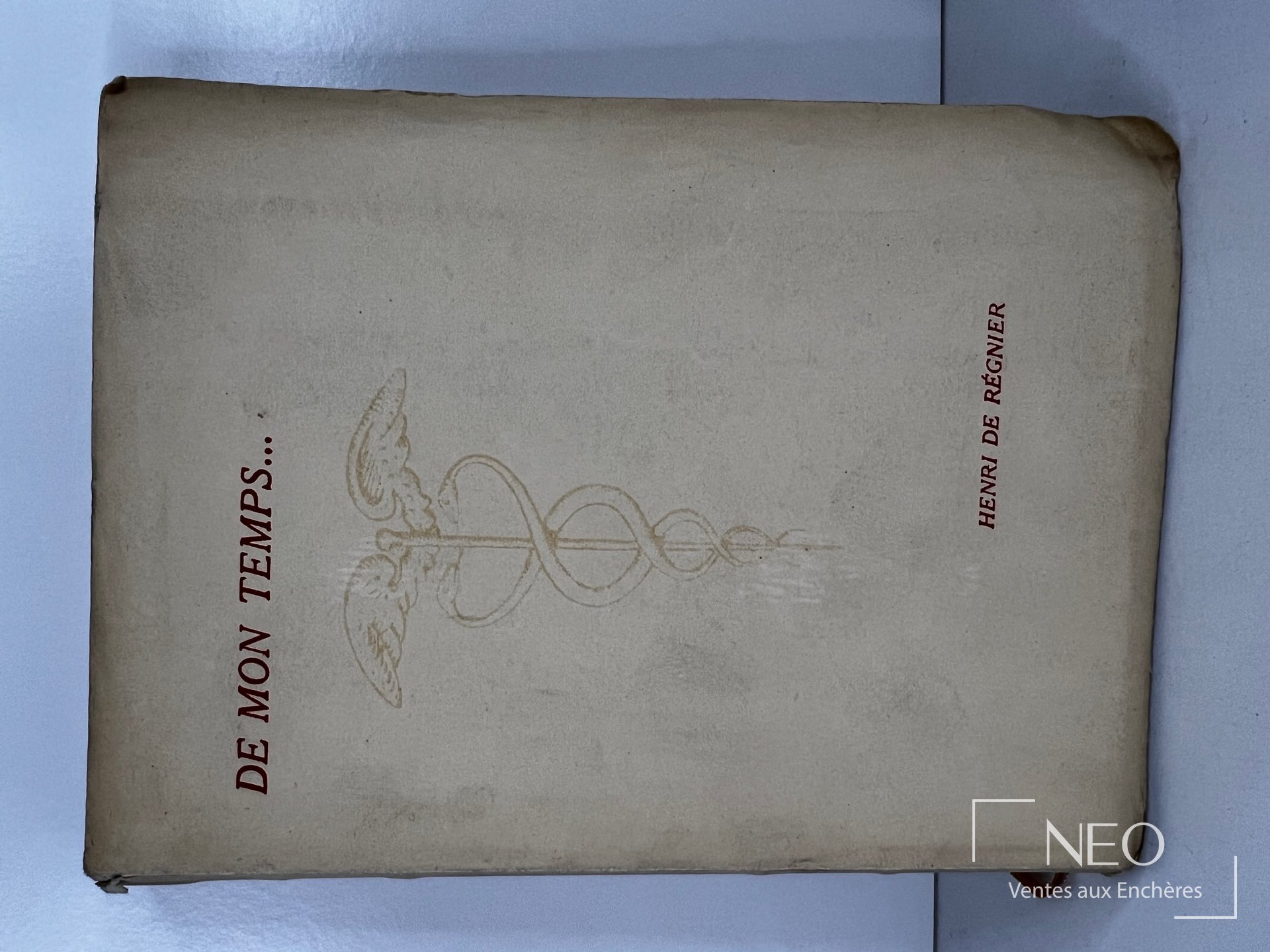 Henri de Régnier, De mon temps…, édition originale de 1933