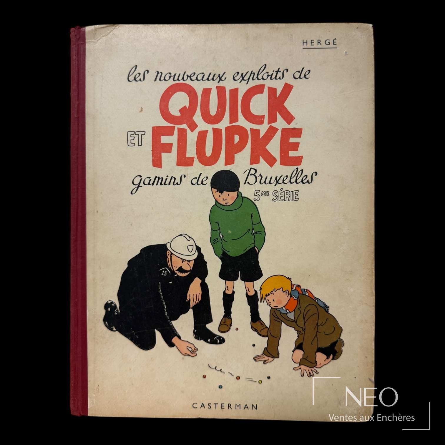 Hergé Quick et Flupke 5e série édition originale 4e plat A12 1940